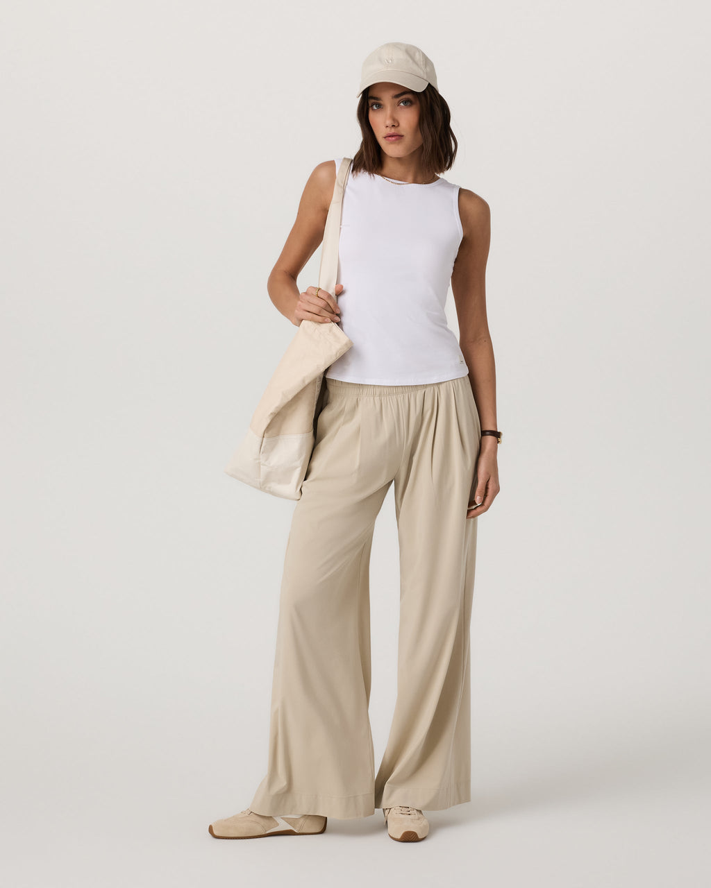 Tuvalu Scoop Back Tank | White