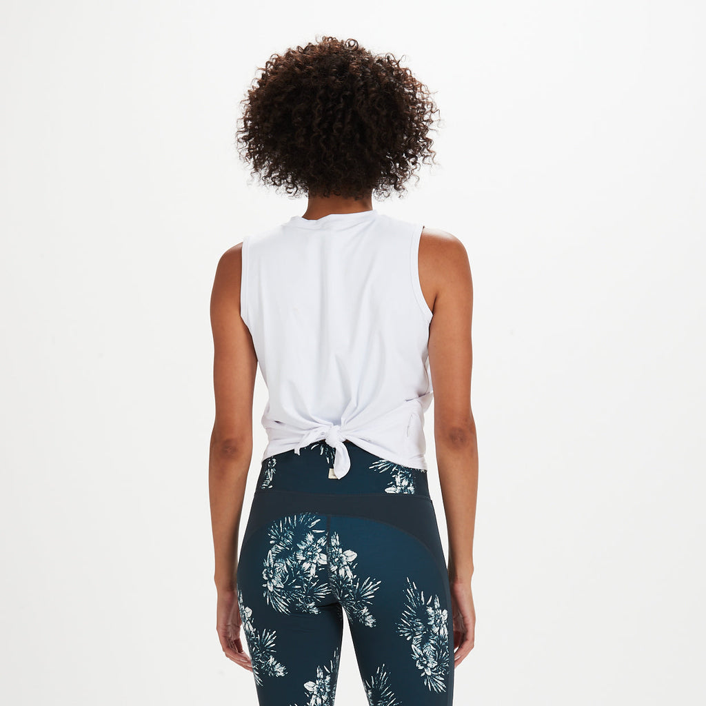 Holly Tie Back Water Tee | White