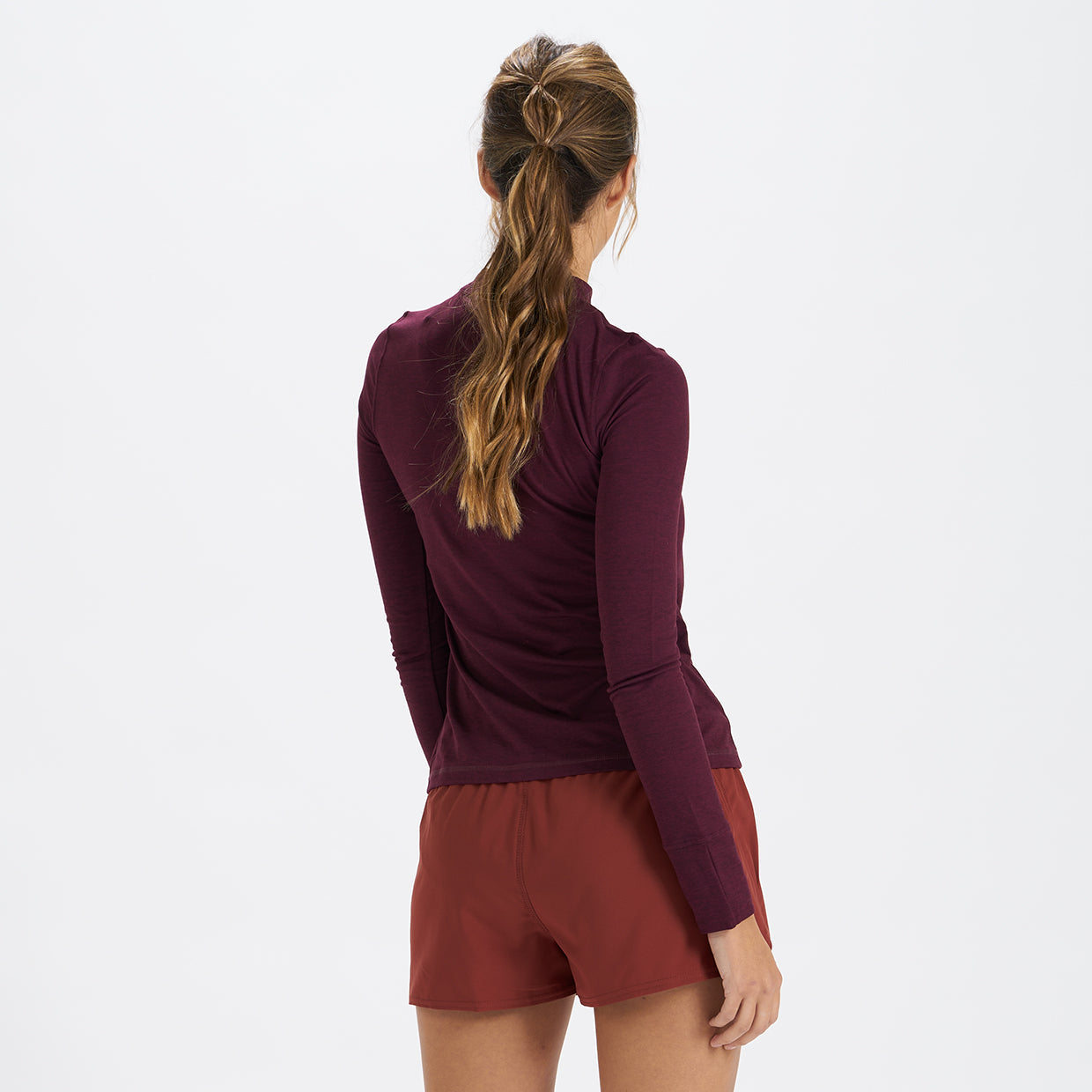 Long-Sleeve Lux Tee | Cerise Heather