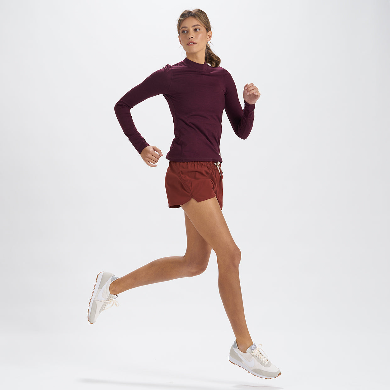 Long-Sleeve Lux Tee | Cerise Heather