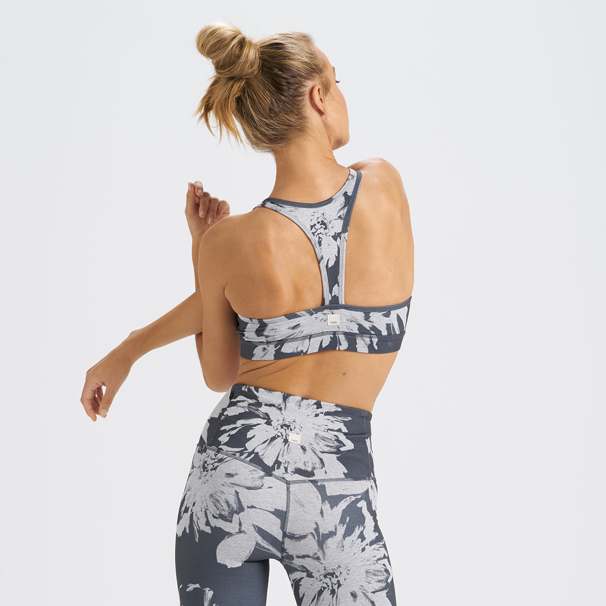 Bella Bra | Charcoal Big Flower