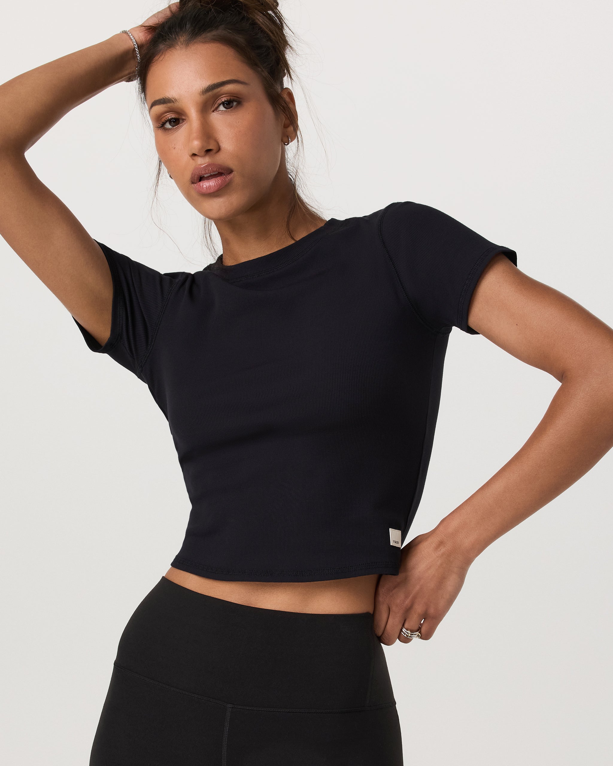 Pose Fitted Tee | Black