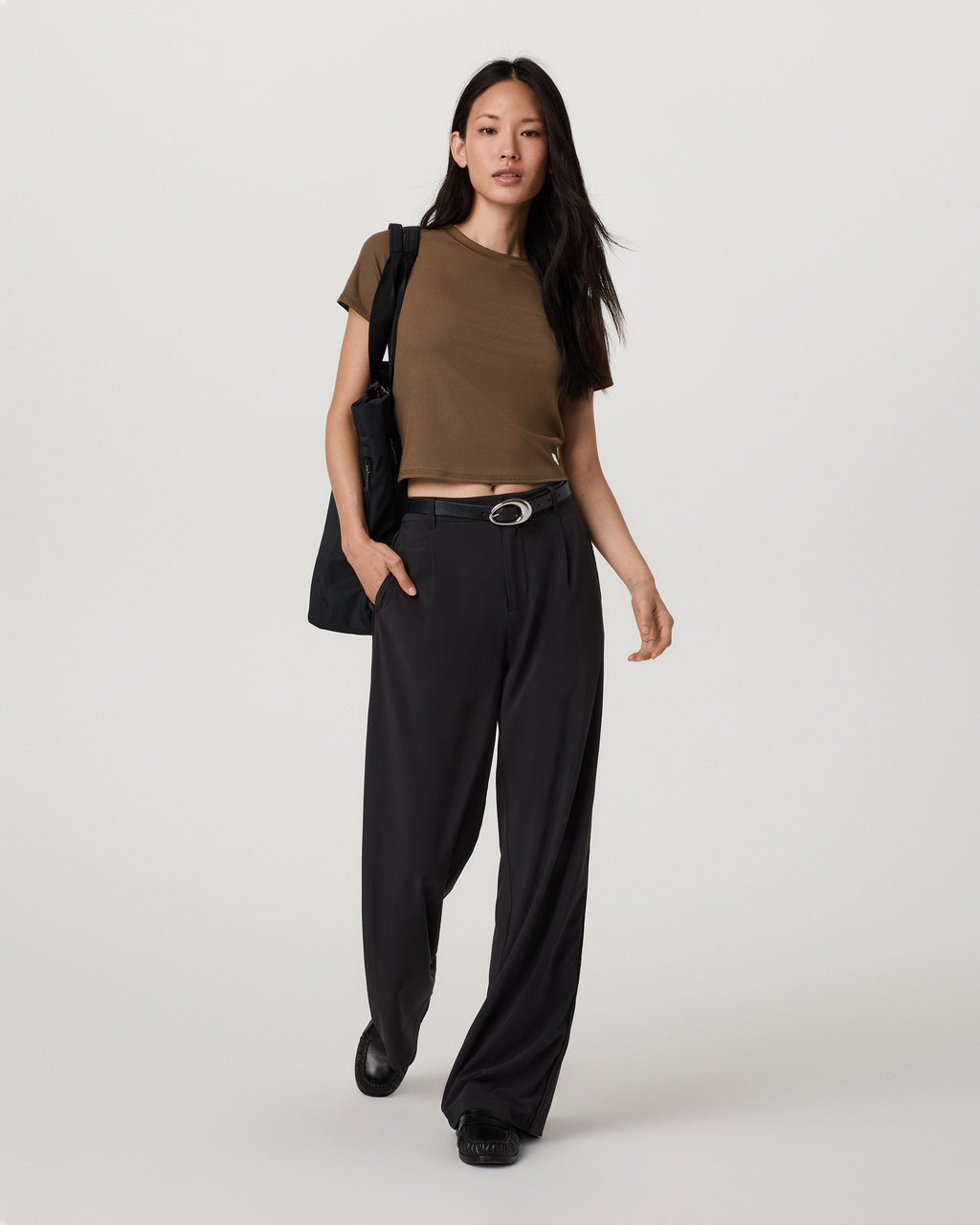 Pose Fitted Tee | Espresso