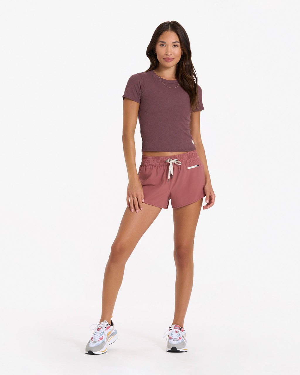 Pose Fitted Tee | Chestnut Heather