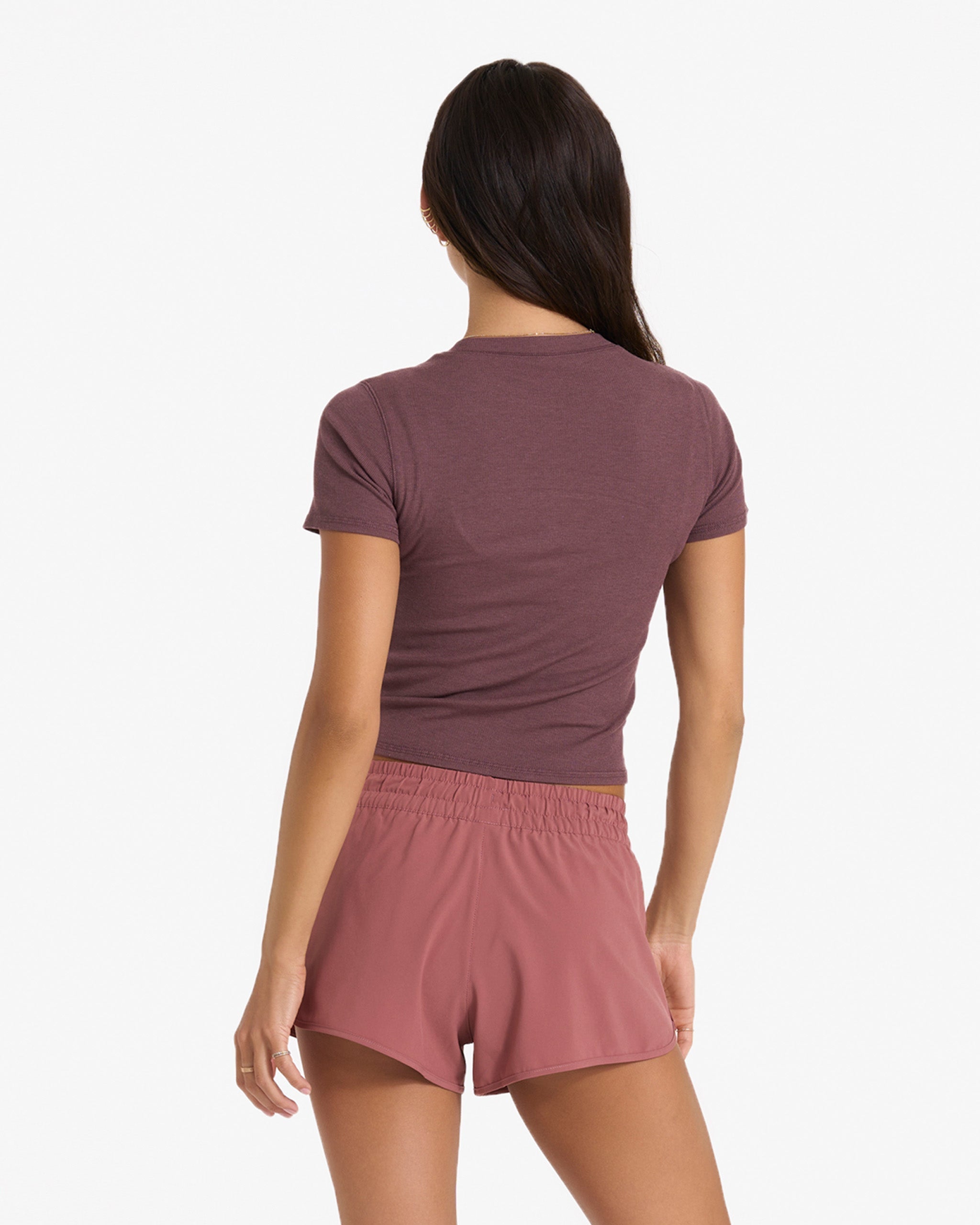 Pose Fitted Tee | Chestnut Heather