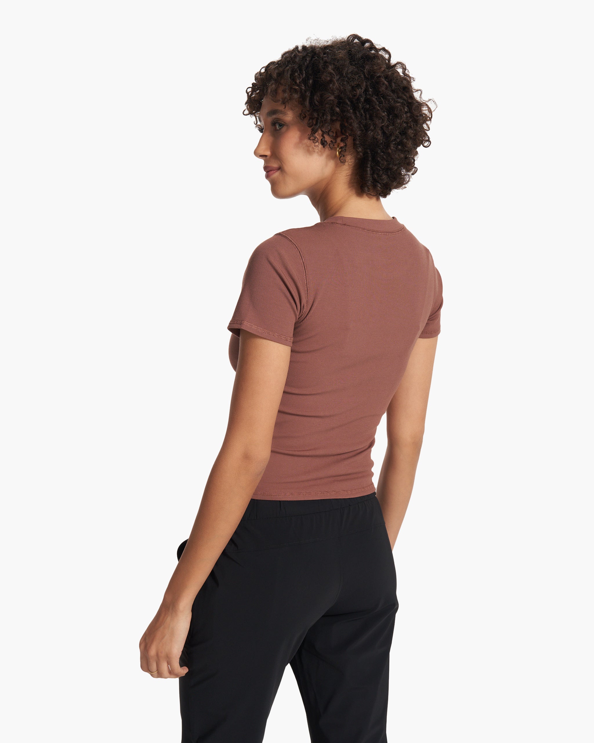 Pose Fitted Tee | Hazelnut
