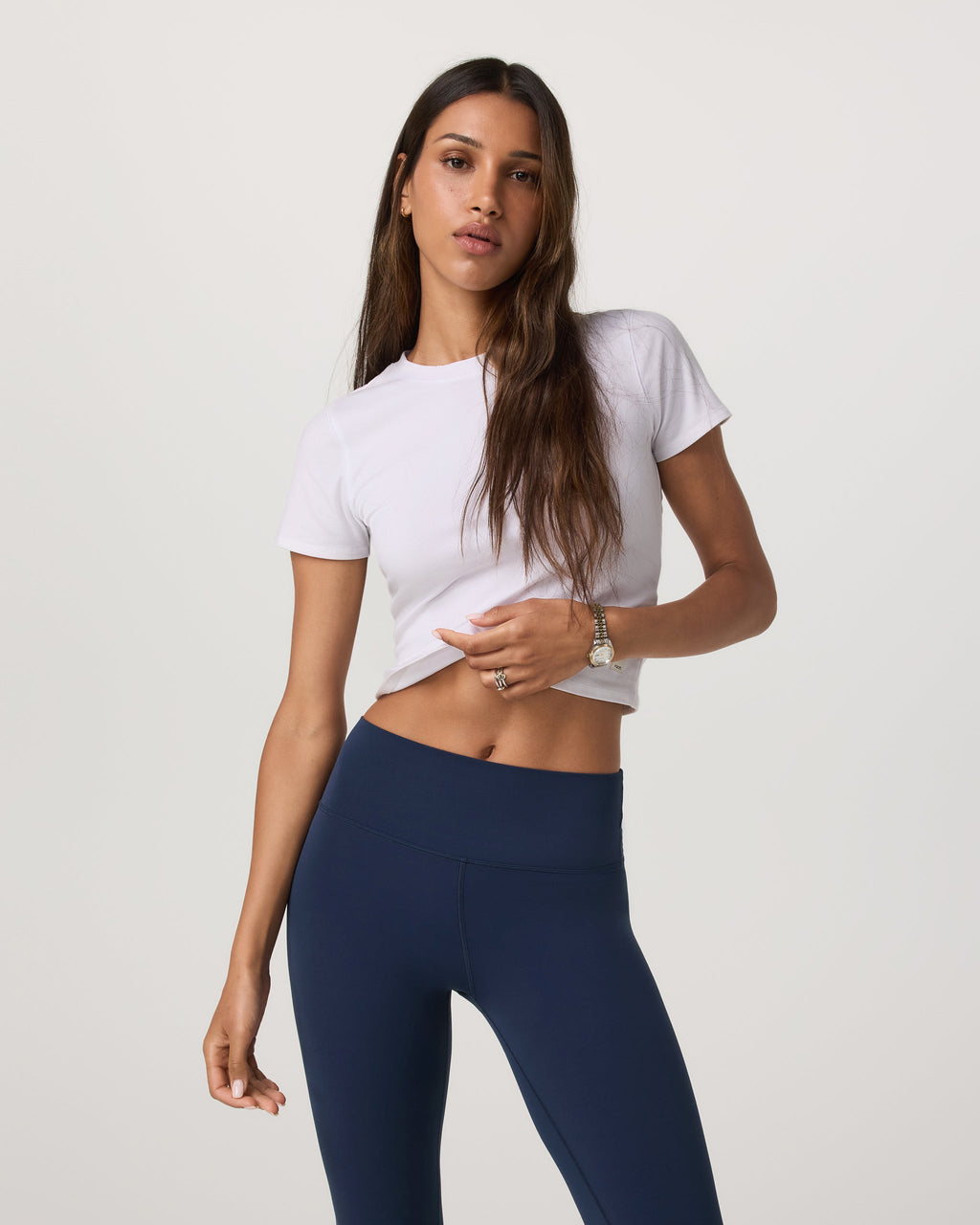 Pose Fitted Tee | White