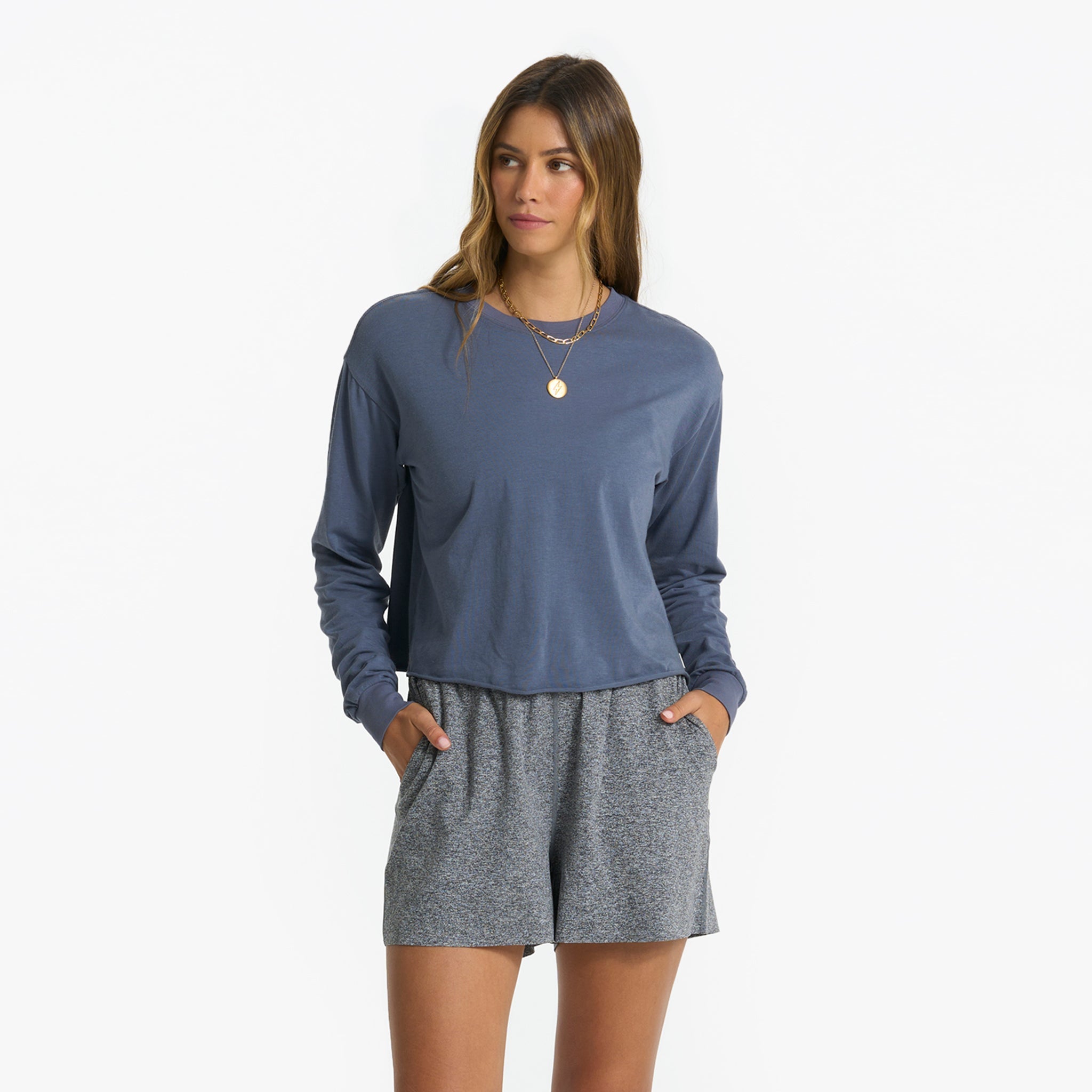 Long-Sleeve Coast Tee | Azure