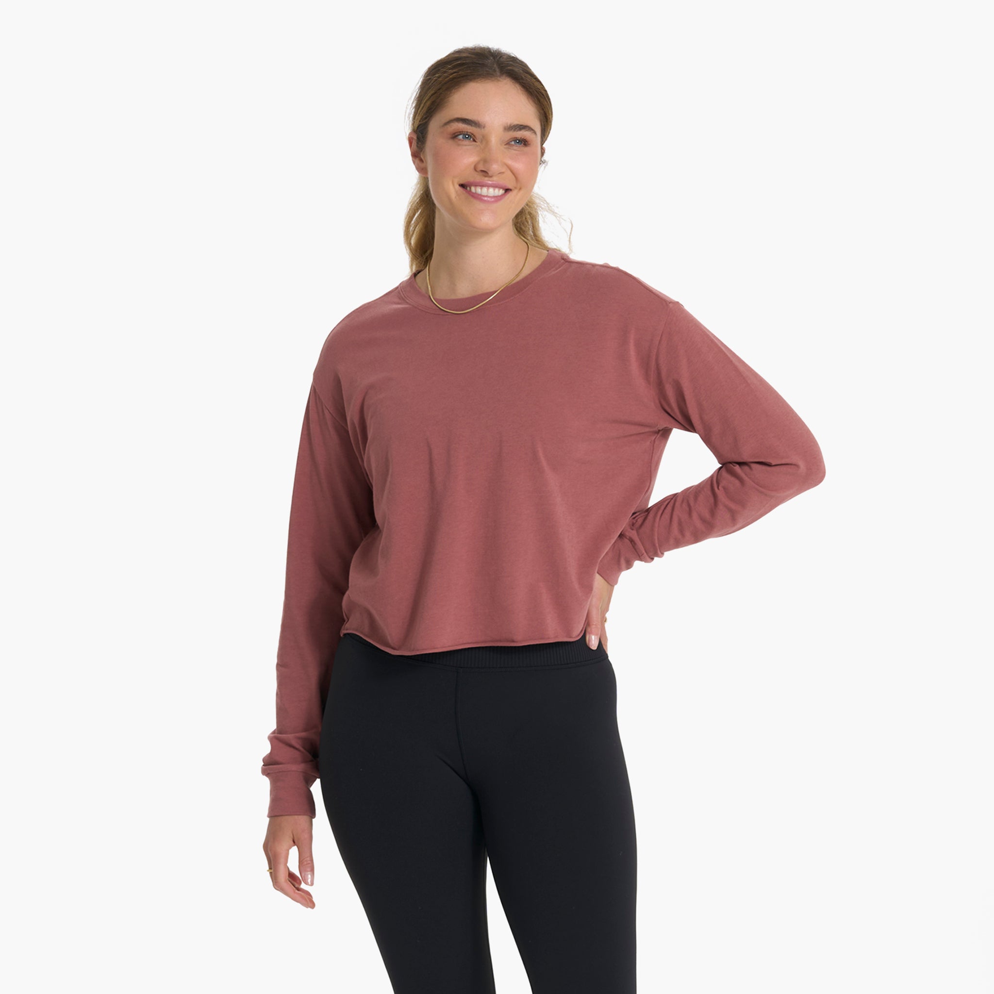 Long-Sleeve Coast Tee | Rosewood