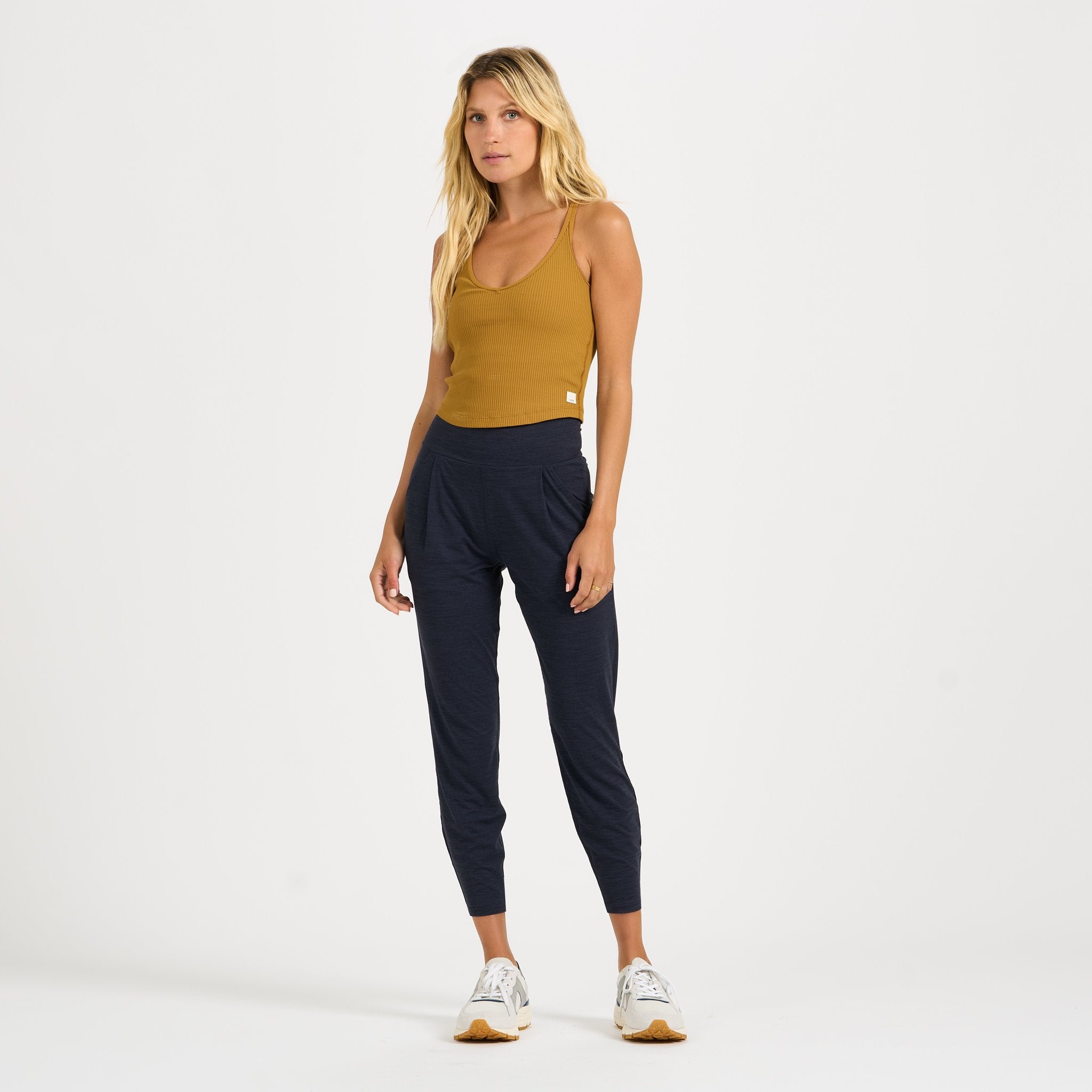 Rib Crop Tank | Dark Golden