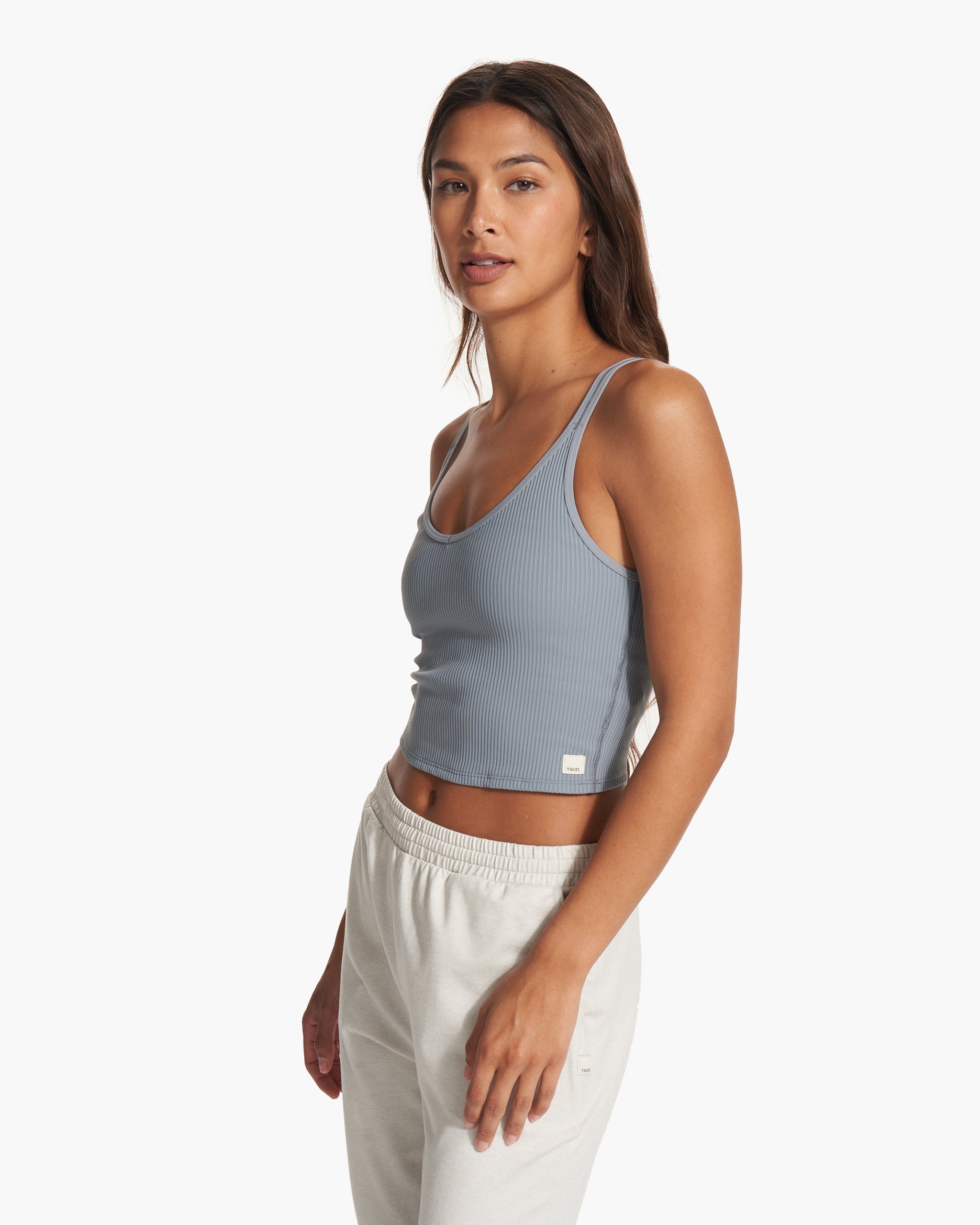 Rib Crop Tank | Flint