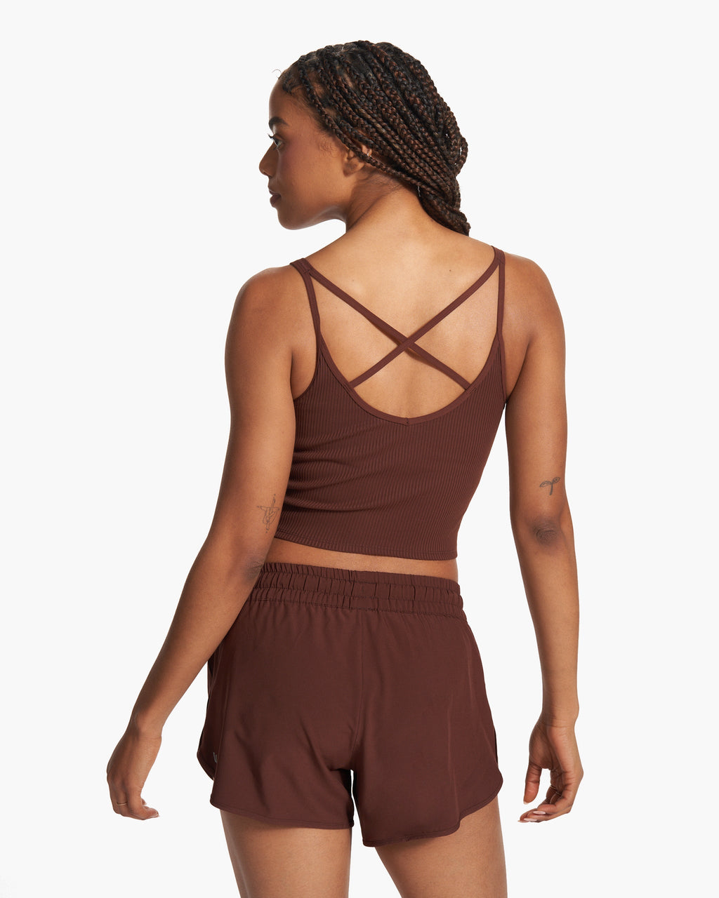 Rib Crop Tank | Mulberry