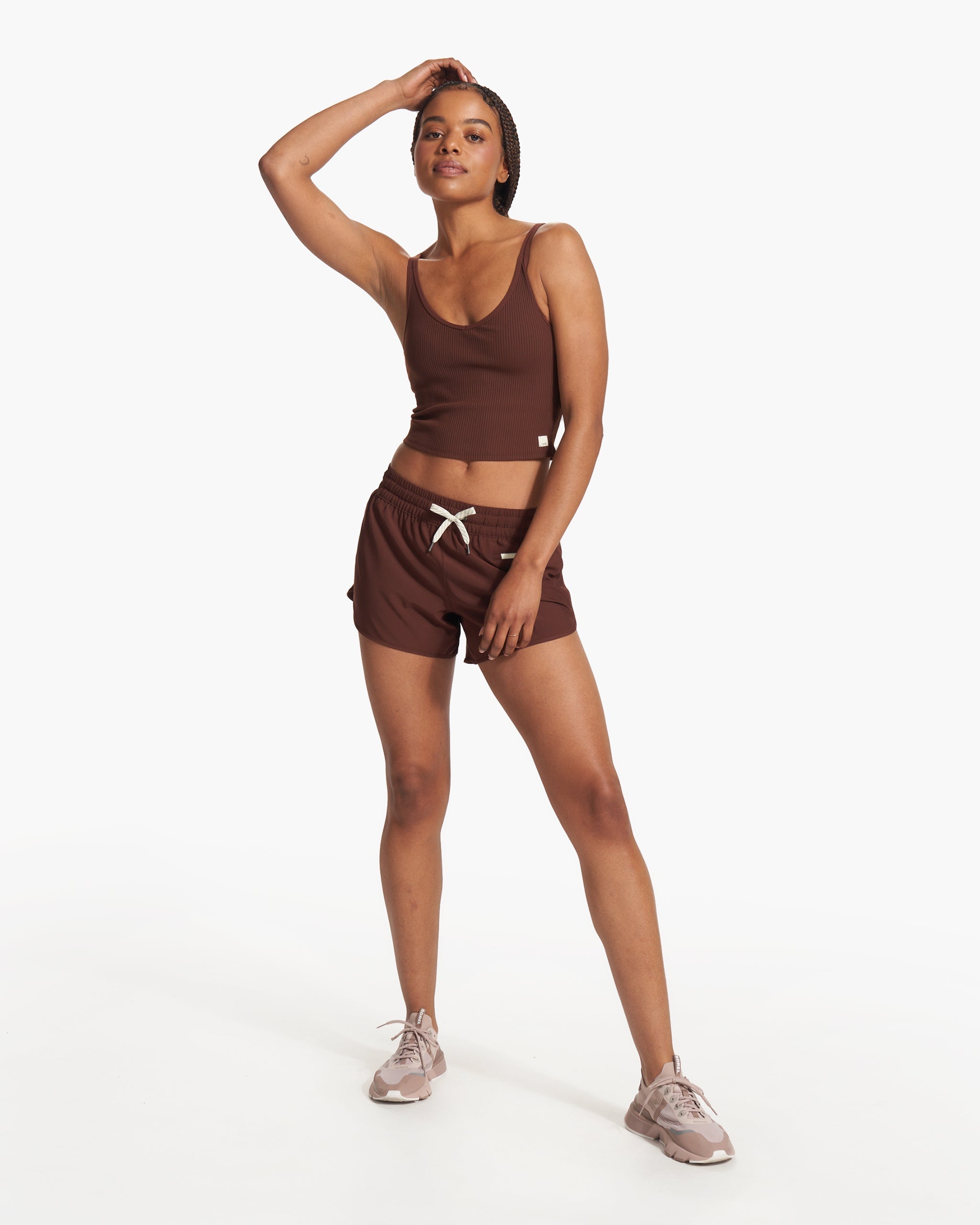 Rib Crop Tank | Mulberry