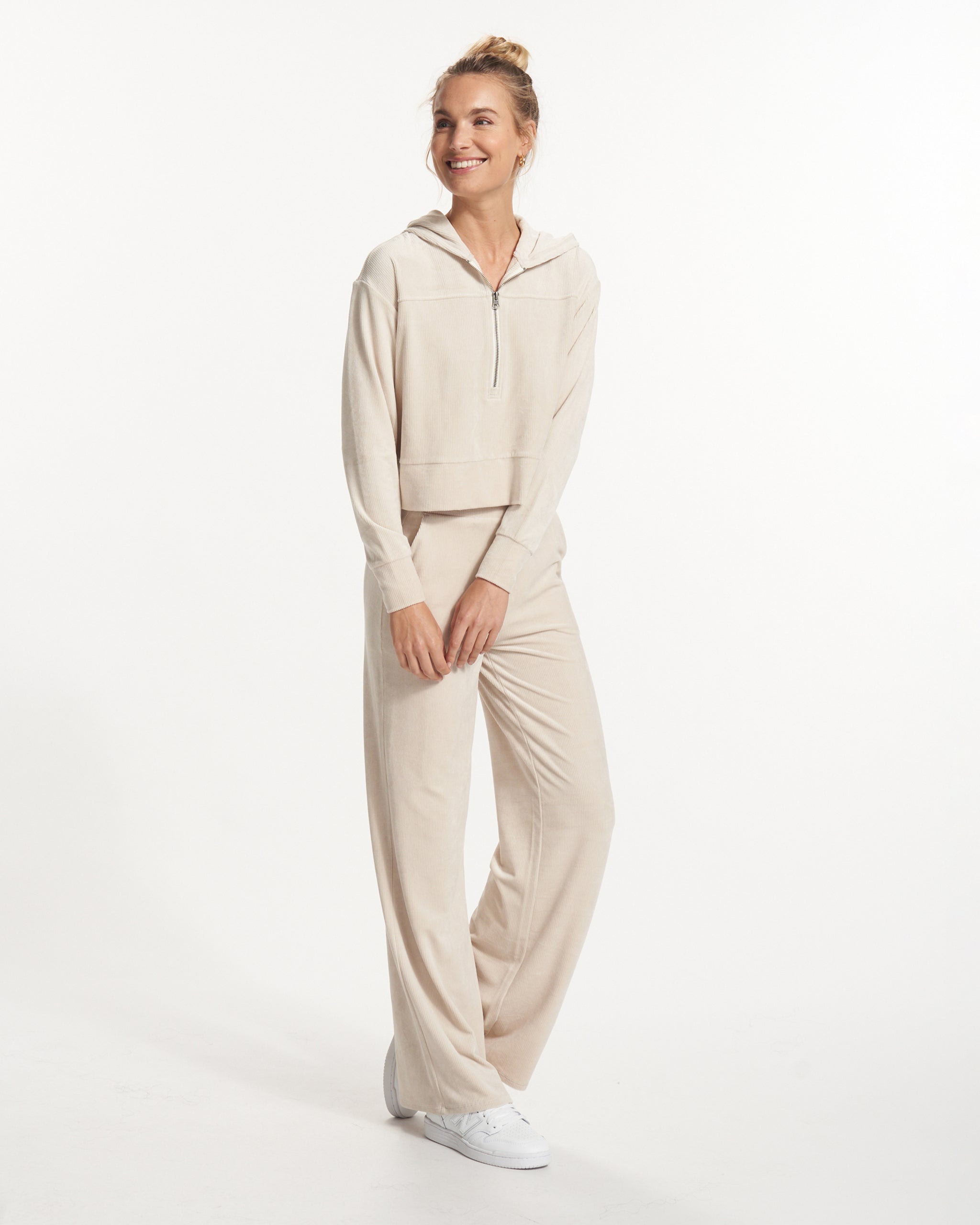 Haven Half Zip Hoodie | Suede