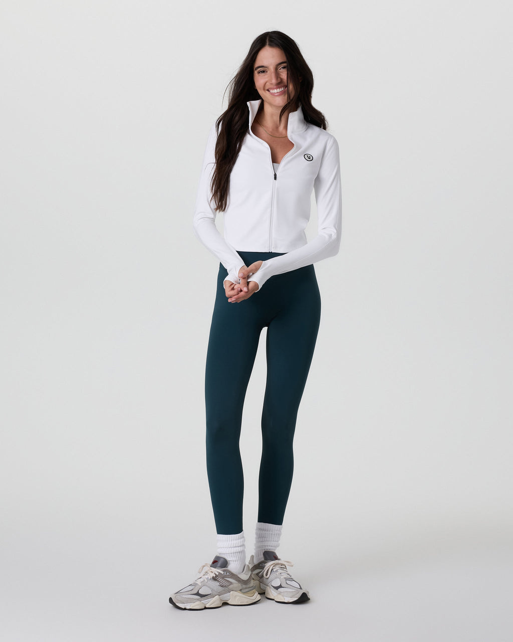 Chilled Out Track Full Zip | White