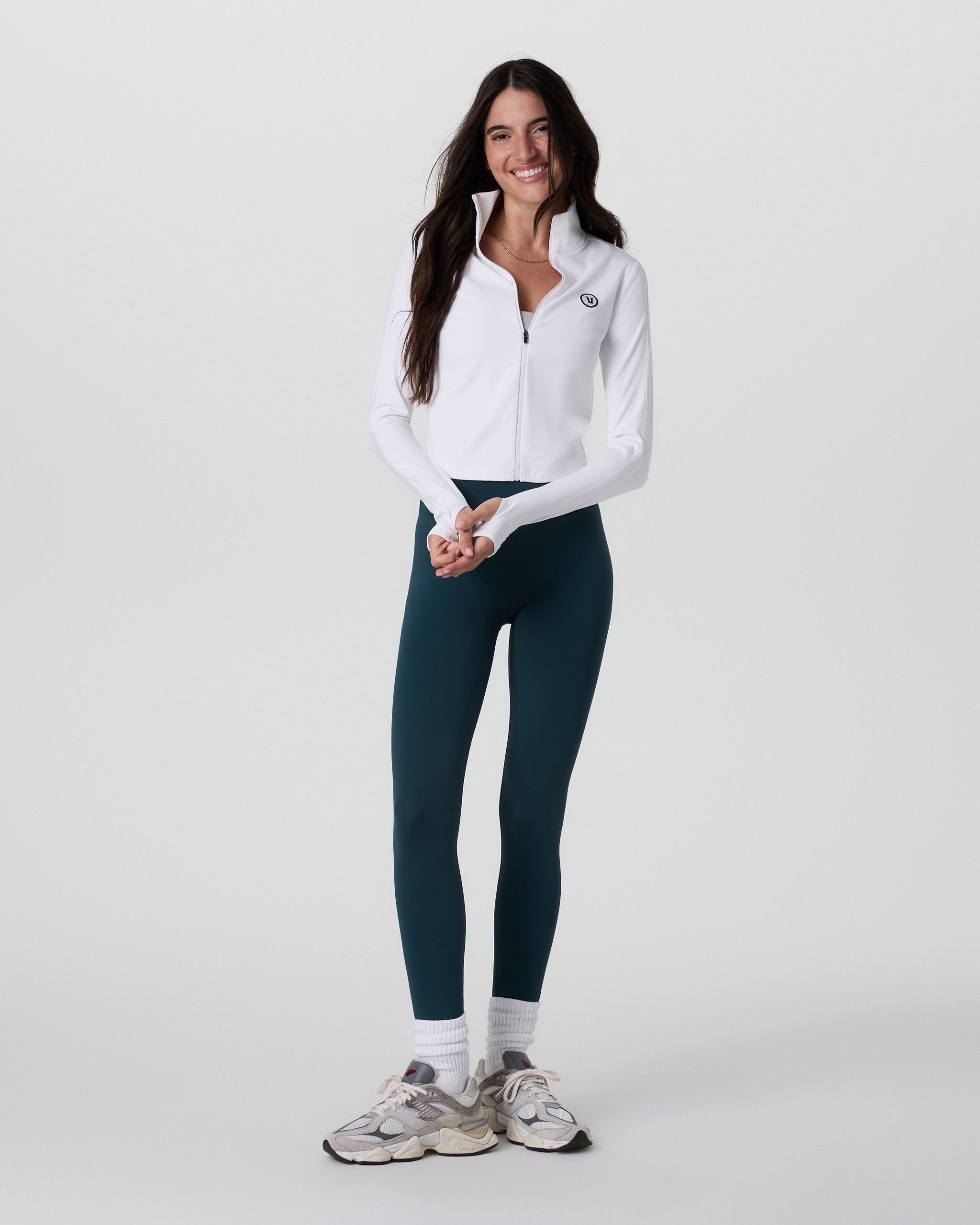 Chilled Out Track Full Zip | White
