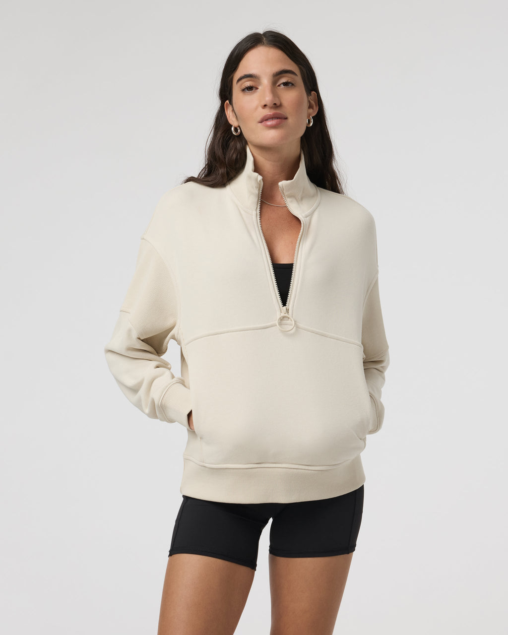 Sedona Rib Half Zip | Bone