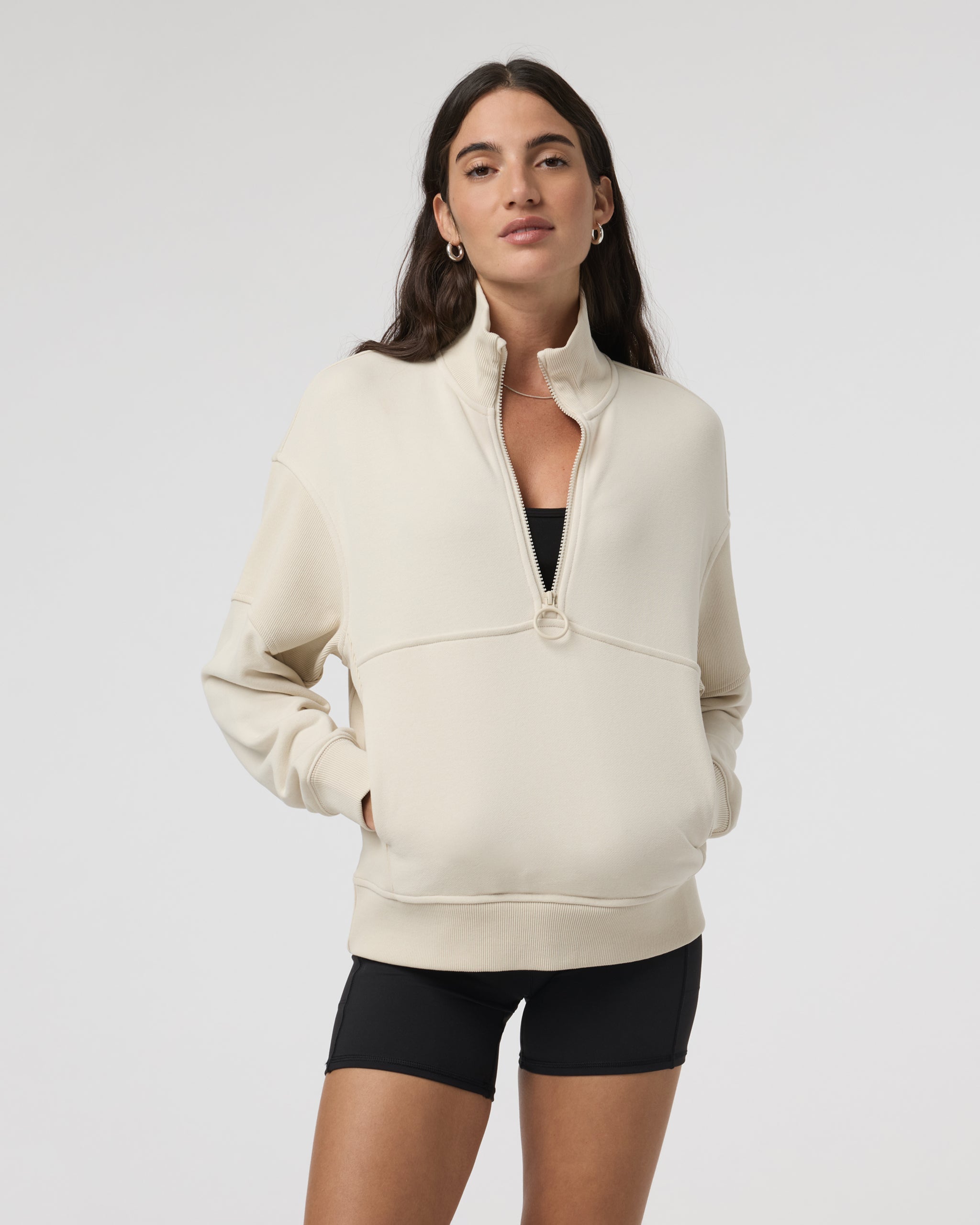 Sedona Rib Half Zip | Bone