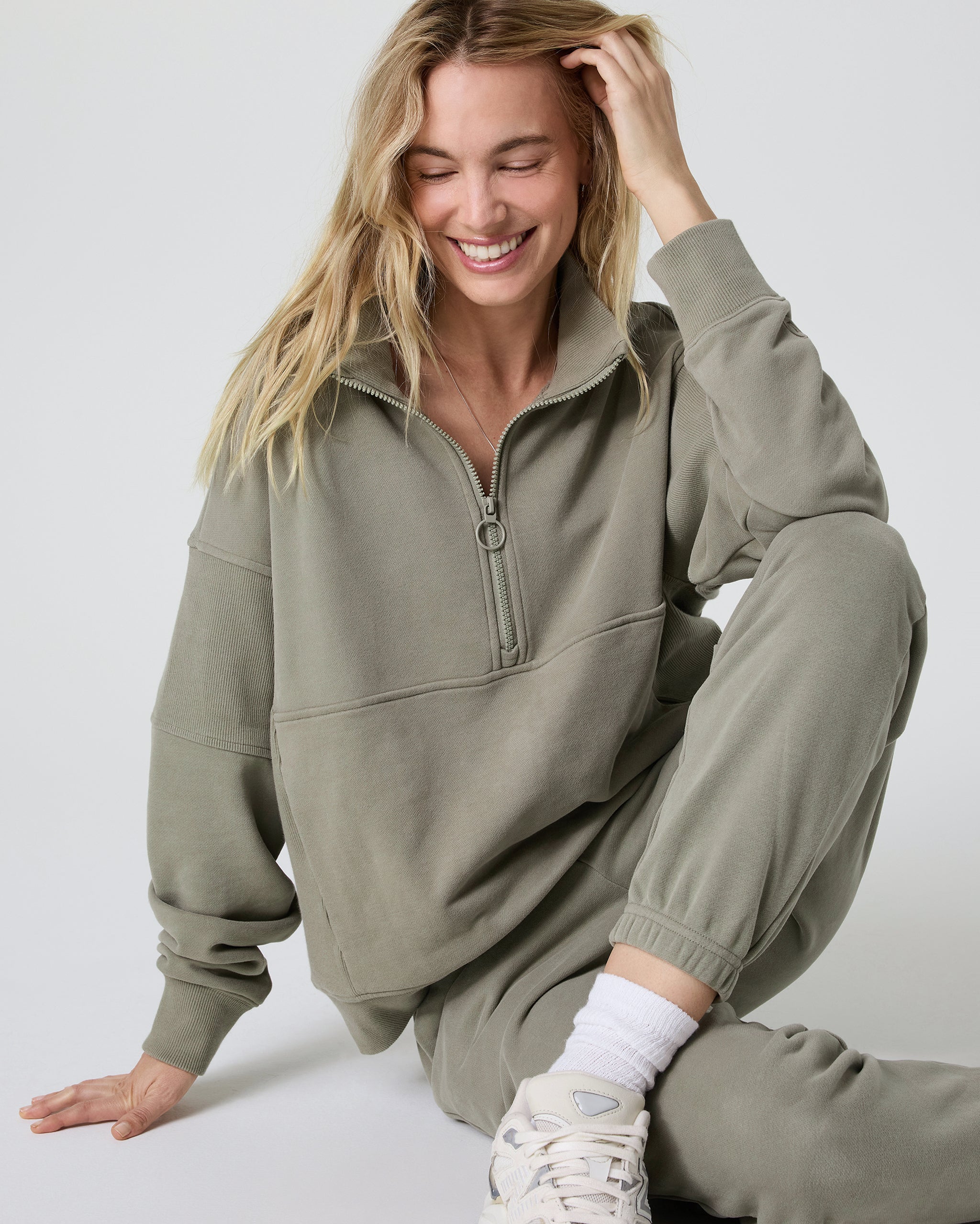 Sedona Rib Half Zip | Metal