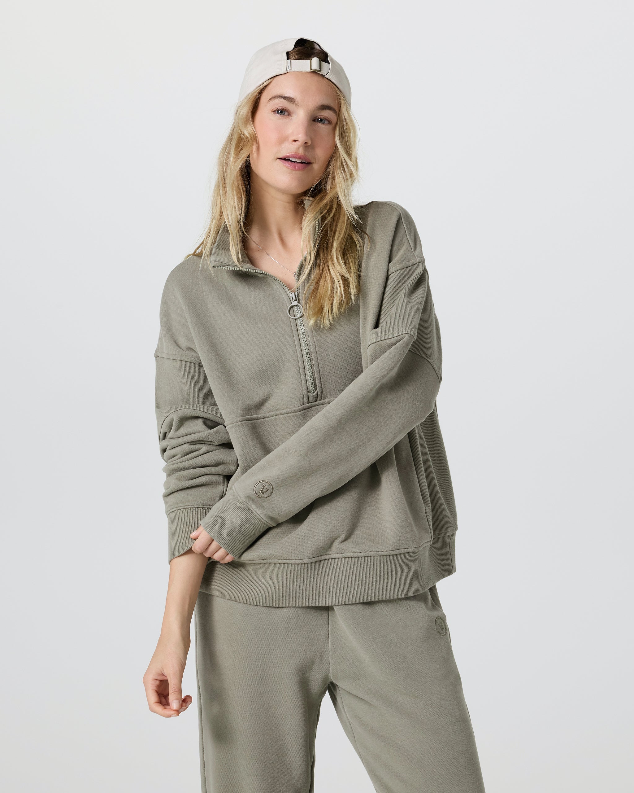 Sedona Rib Half Zip | Metal