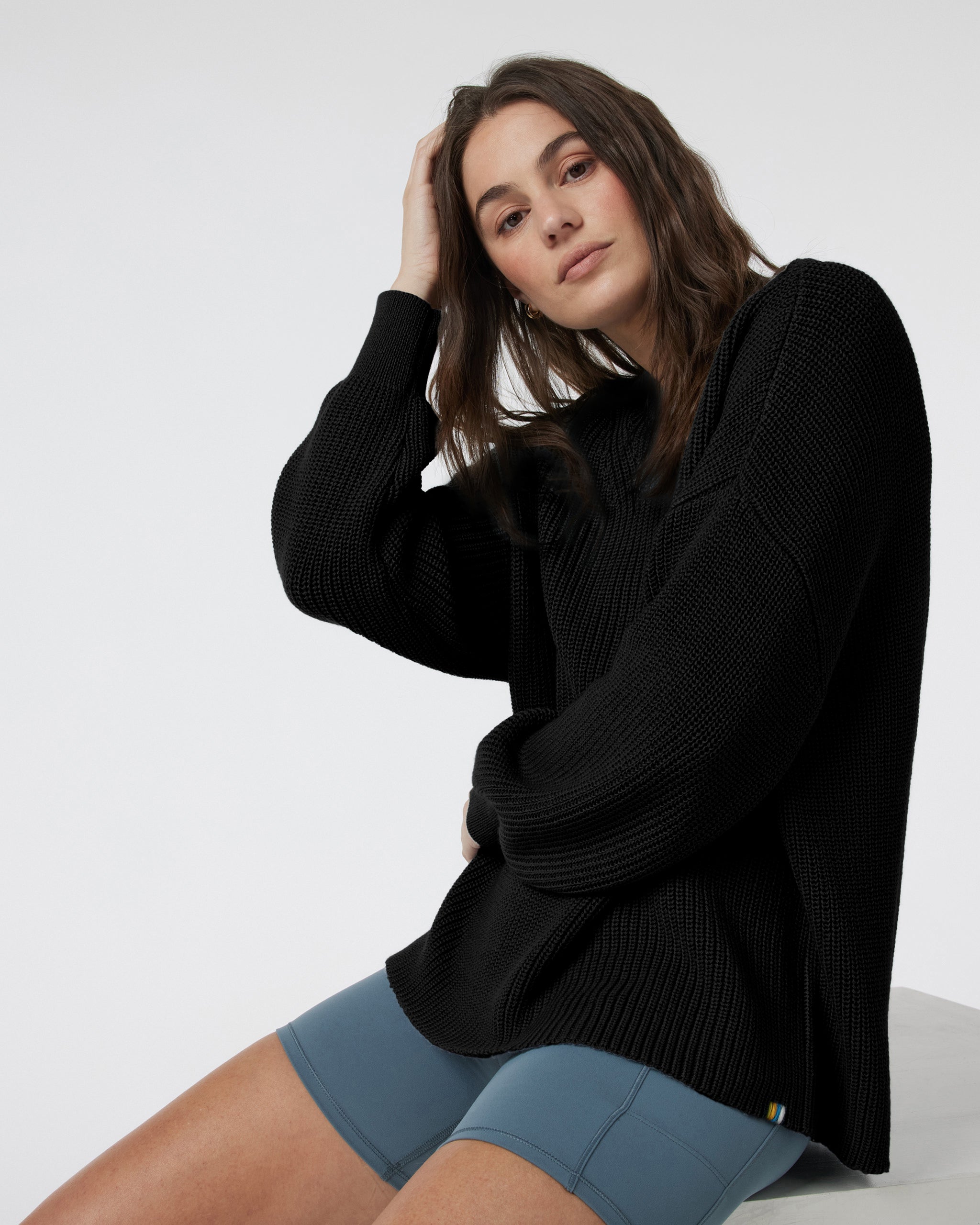 Alps Crew Neck Sweater | Black