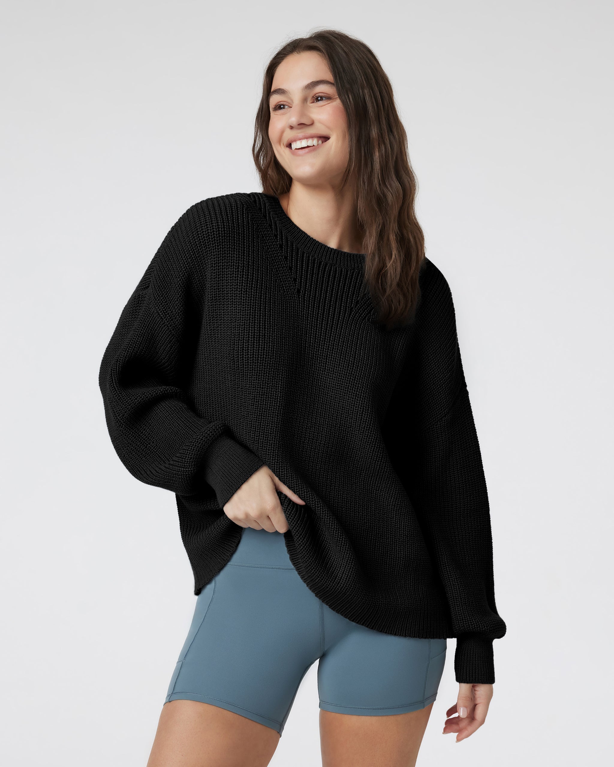 Alps Crew Neck Sweater | Black