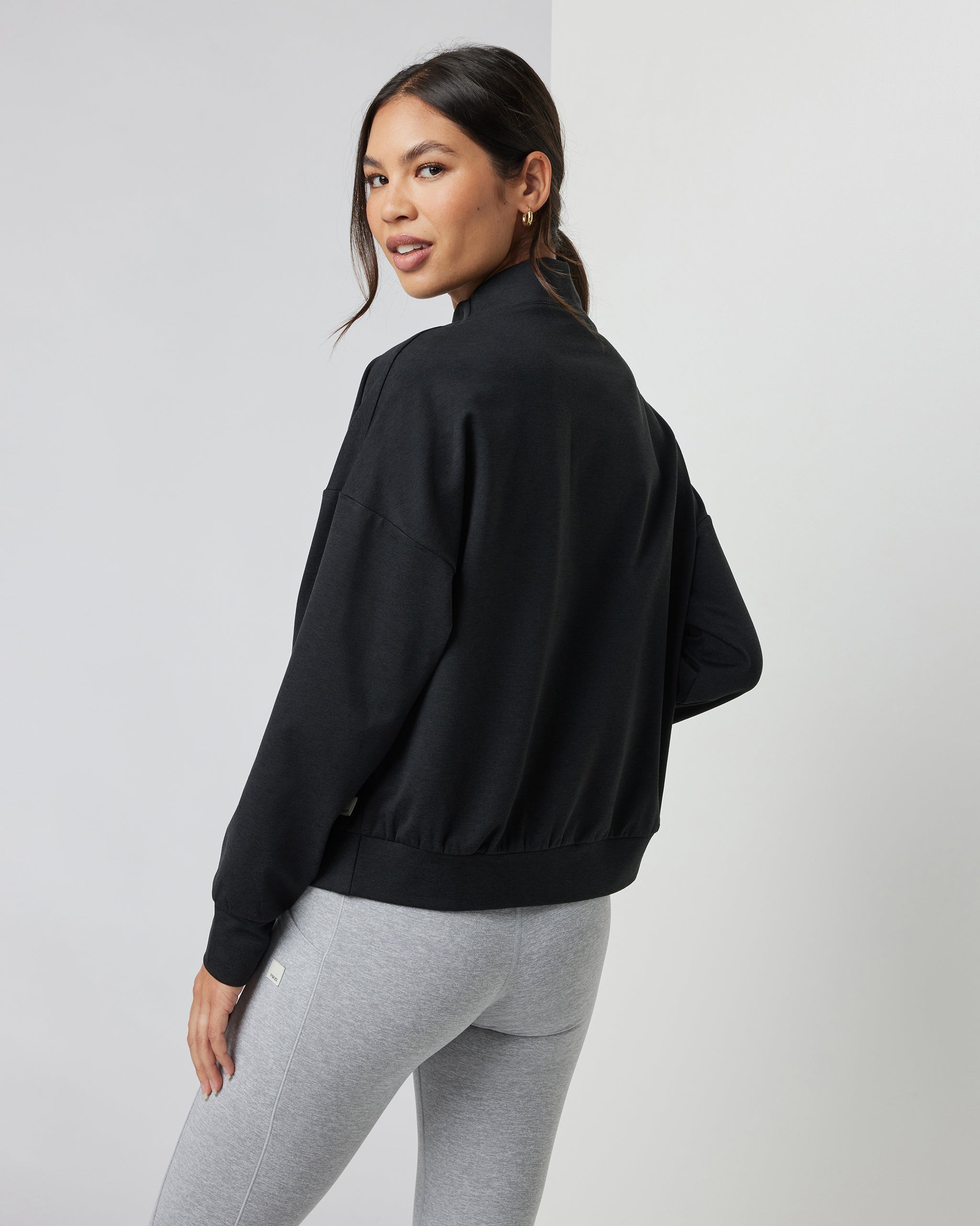 Granite Funnel Neck | Black Heather