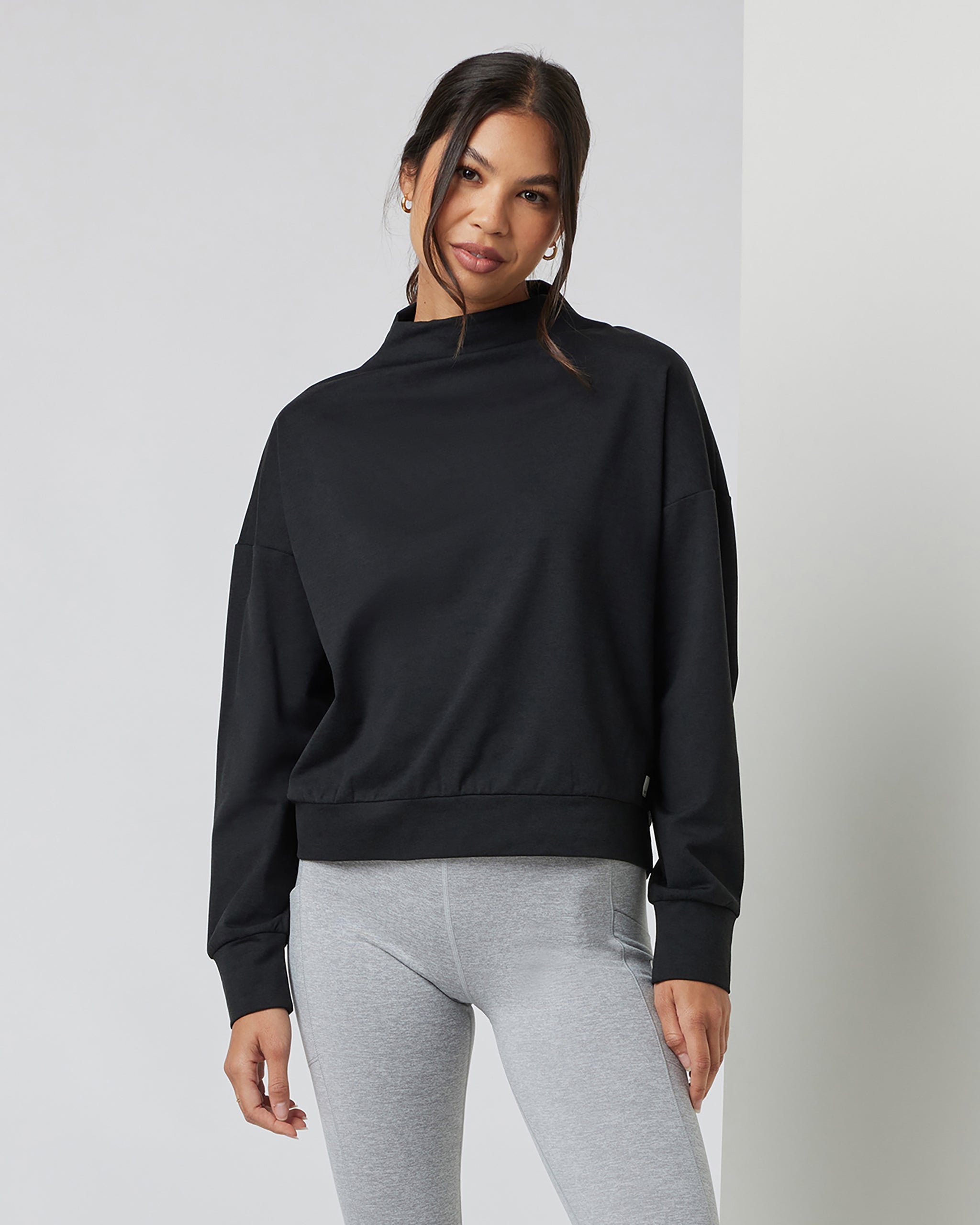 Granite Funnel Neck | Black Heather