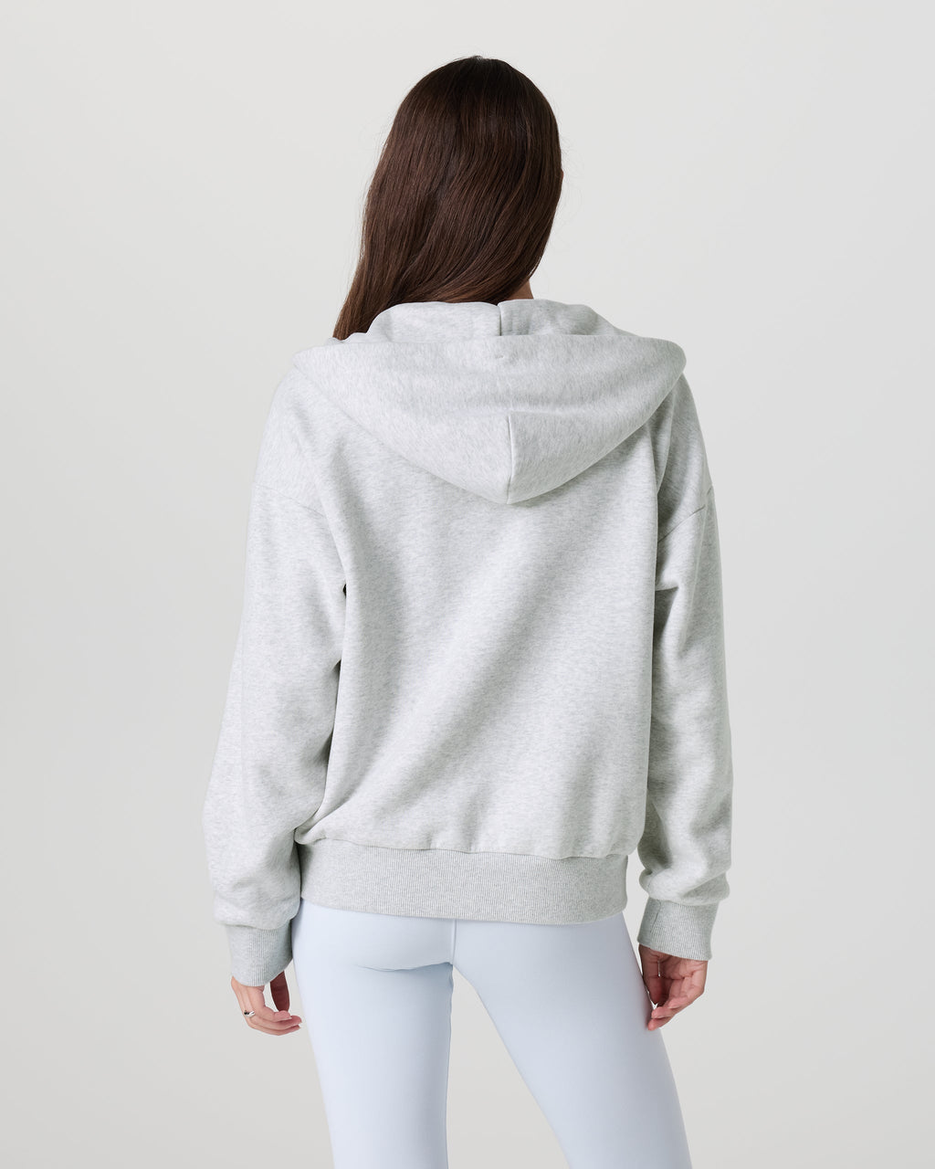 Restore Full Zip Hoodie | Pale Grey Heather