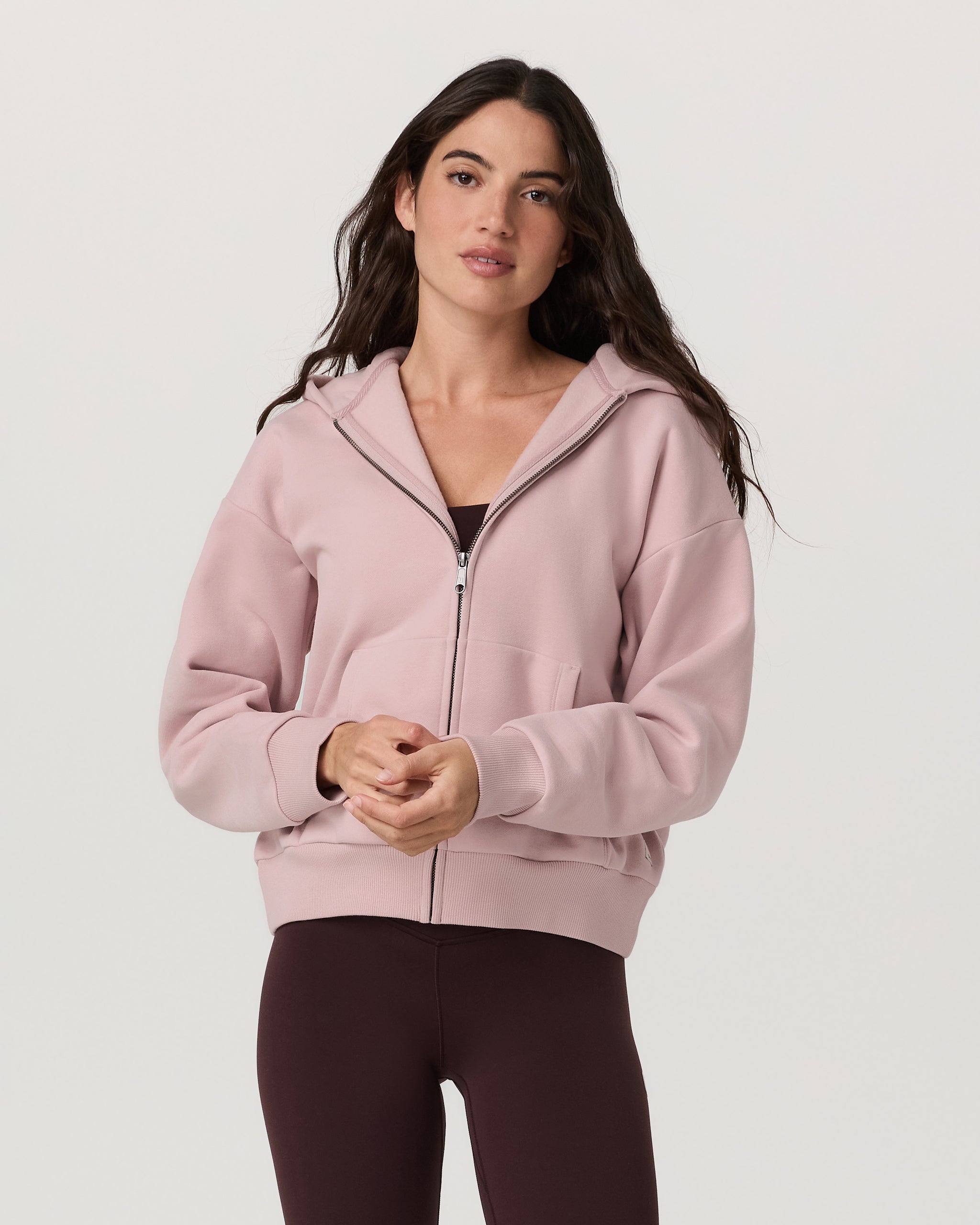 Restore Full Zip Hoodie | Vintage Rose