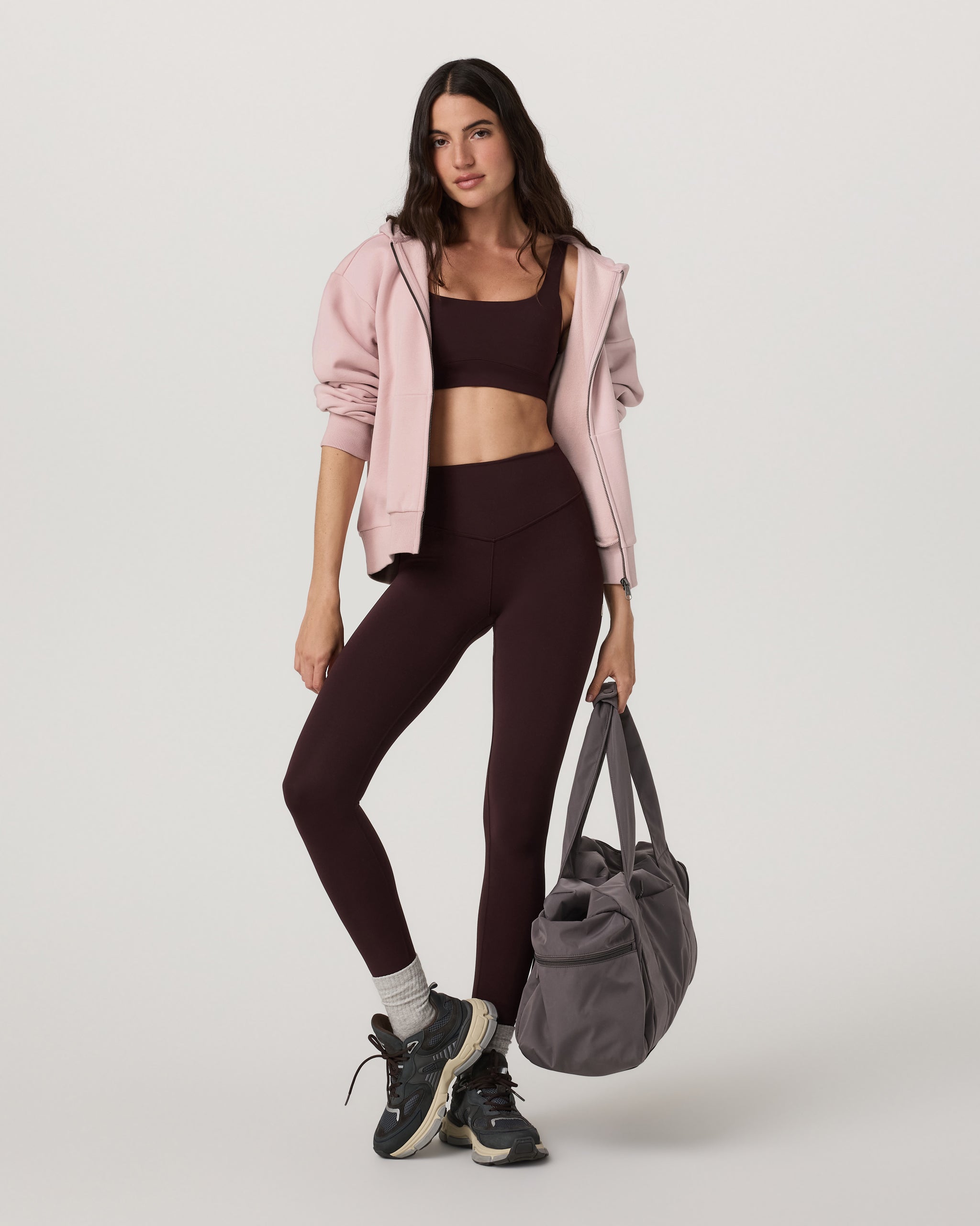 Restore Full Zip Hoodie | Vintage Rose