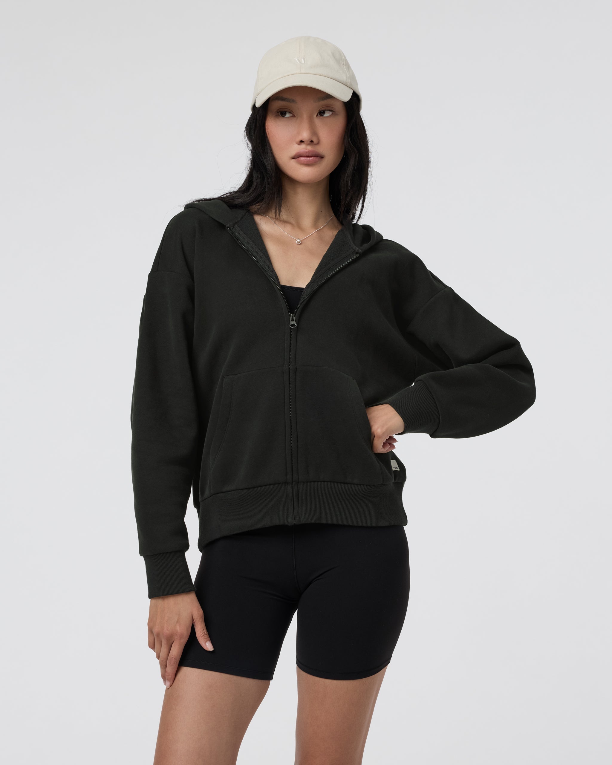 Restore Full Zip Hoodie | Washed Black