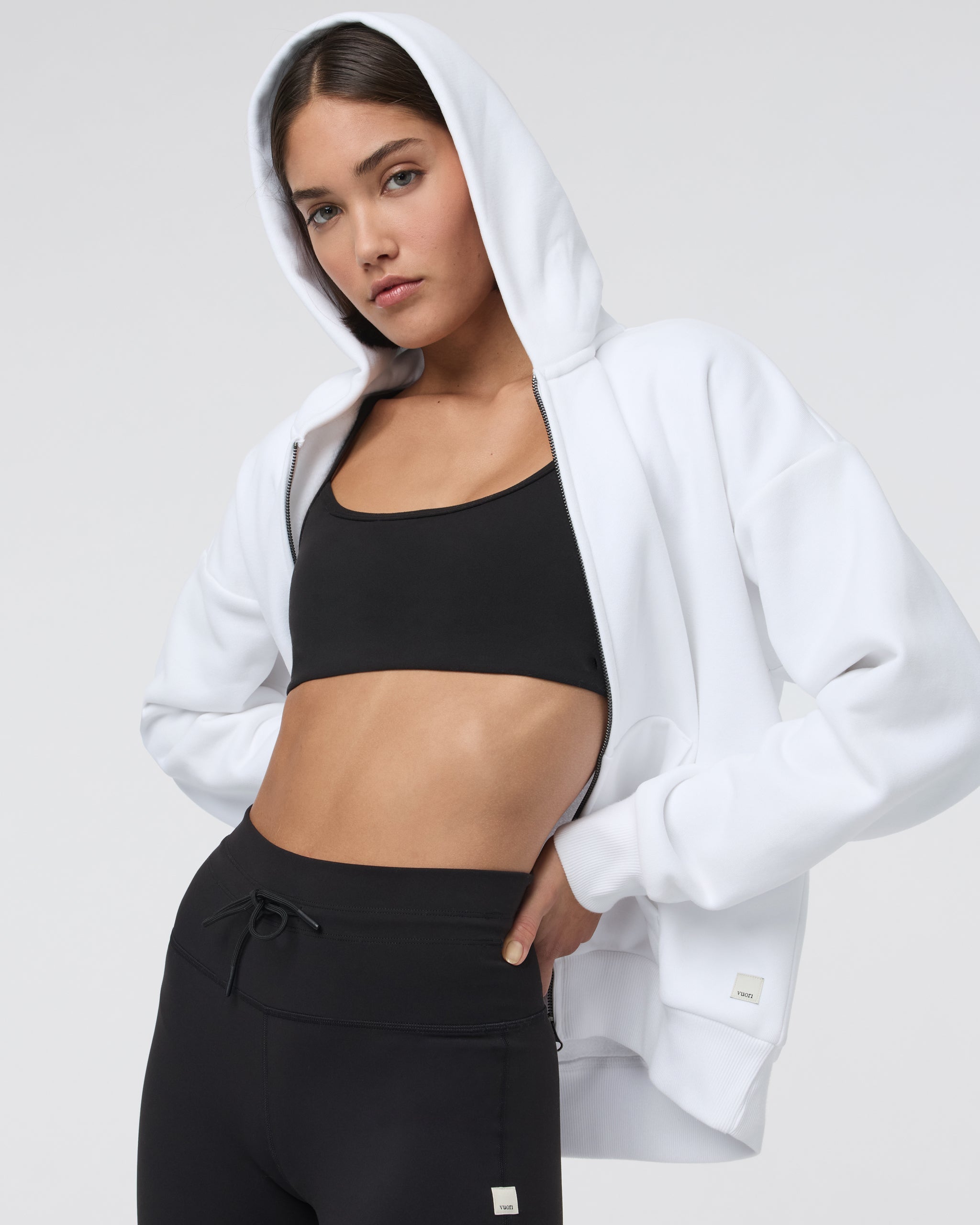 Restore Full Zip Hoodie | White