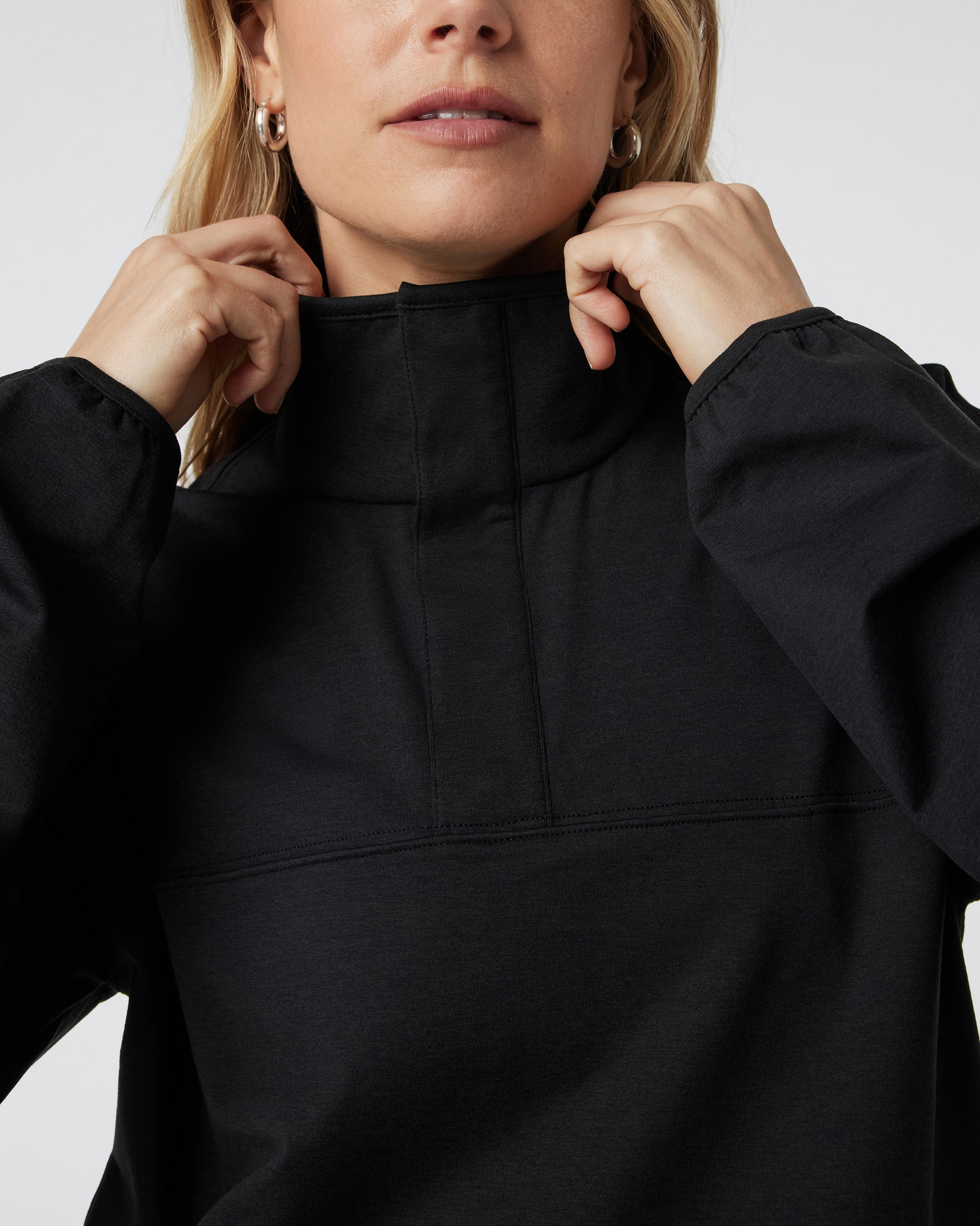 Granite Snap Mock | Black Heather
