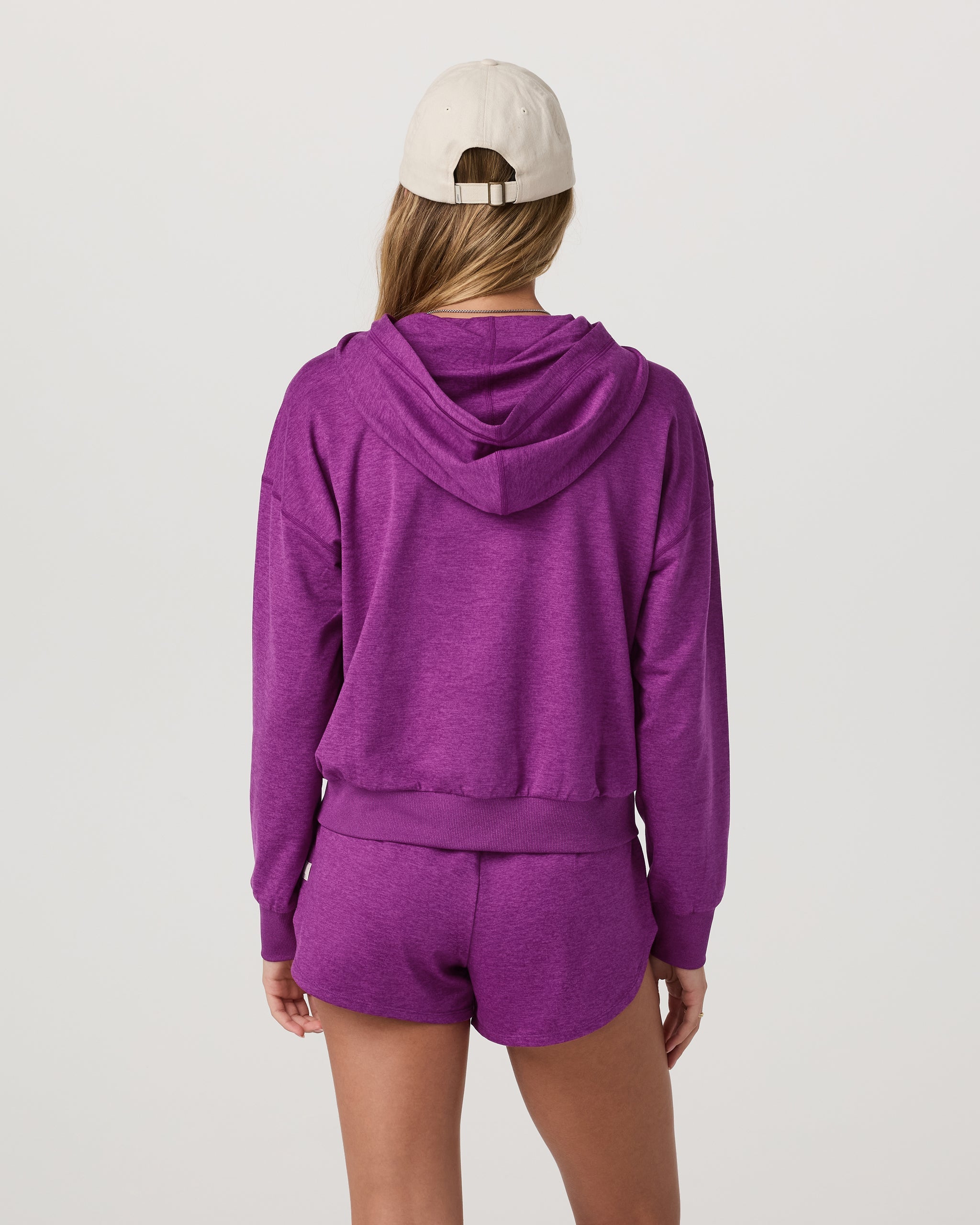 Halo Modern Pullover Hoodie | Magenta Heather