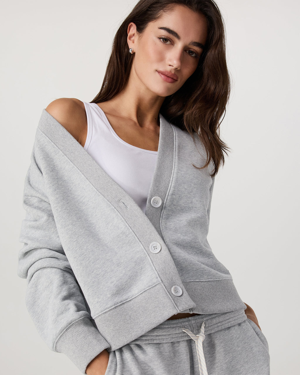 Sedona Cardigan | Light Heather Grey