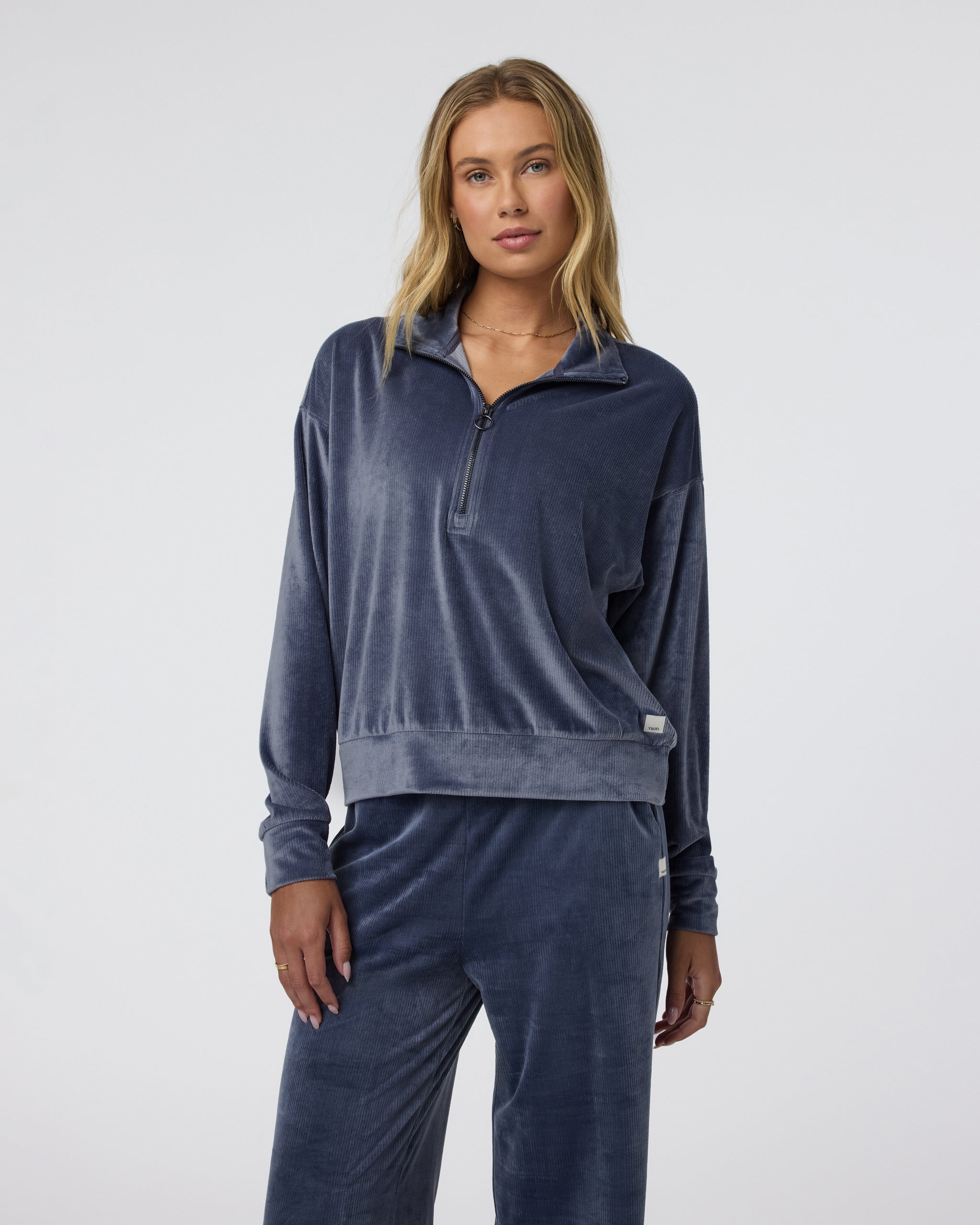 Haven Half Zip | Azure