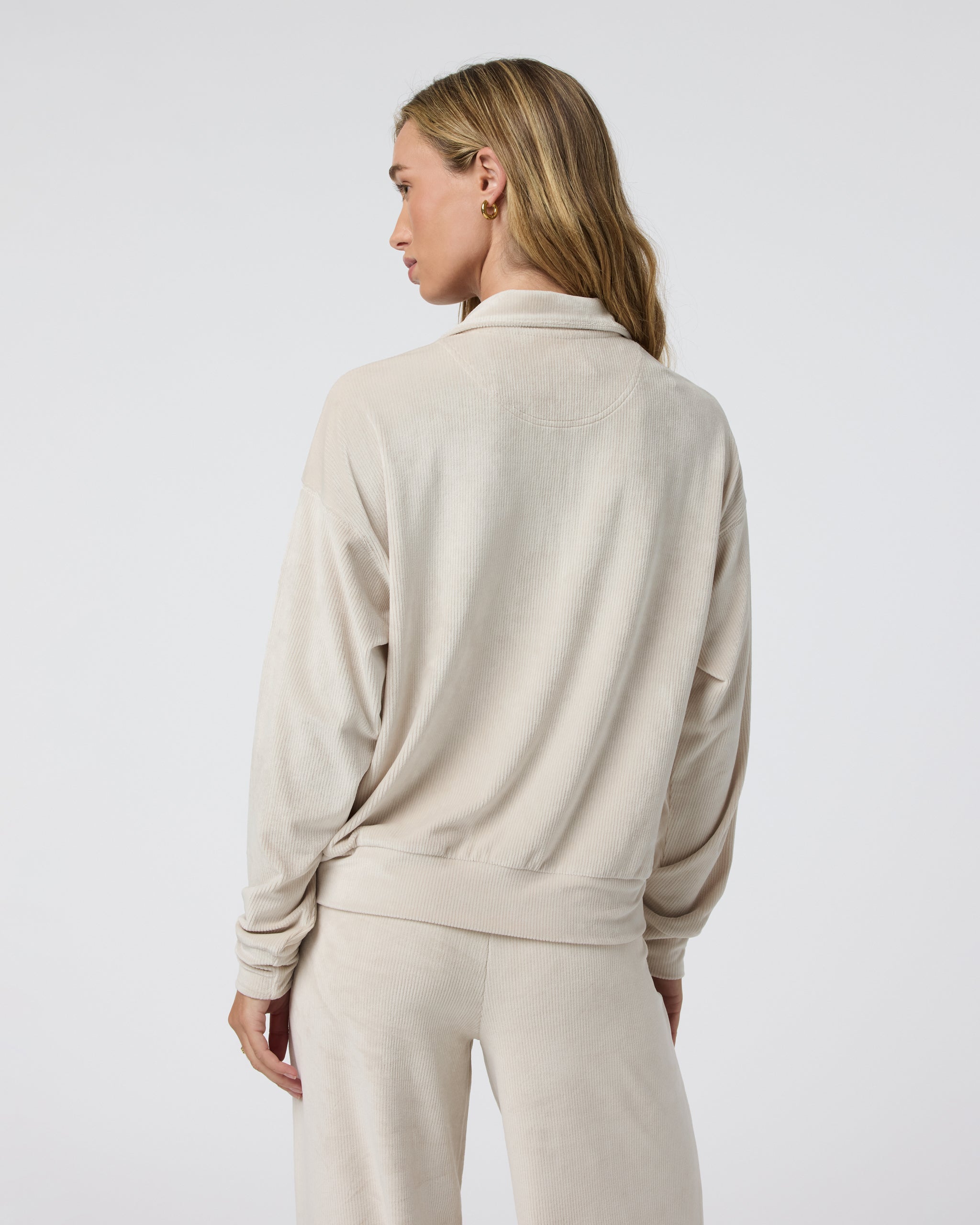 Haven Half Zip | Suede