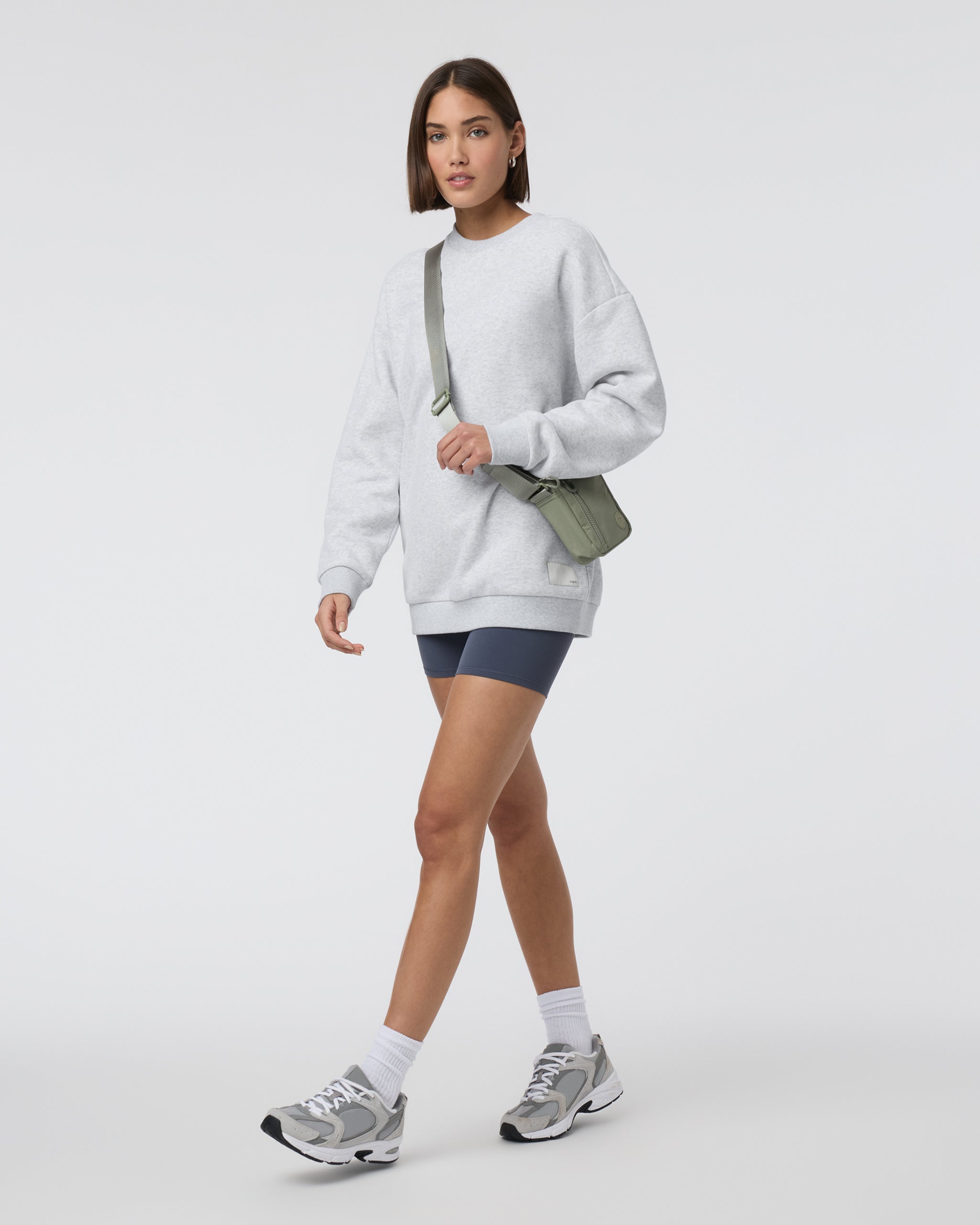 Restore Oversized Crew 2.0 | Pale Grey Heather