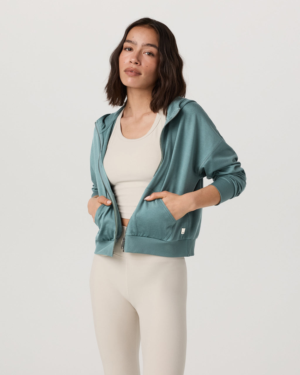 Halo Modern Full Zip Hoodie | Bluegrass Heather