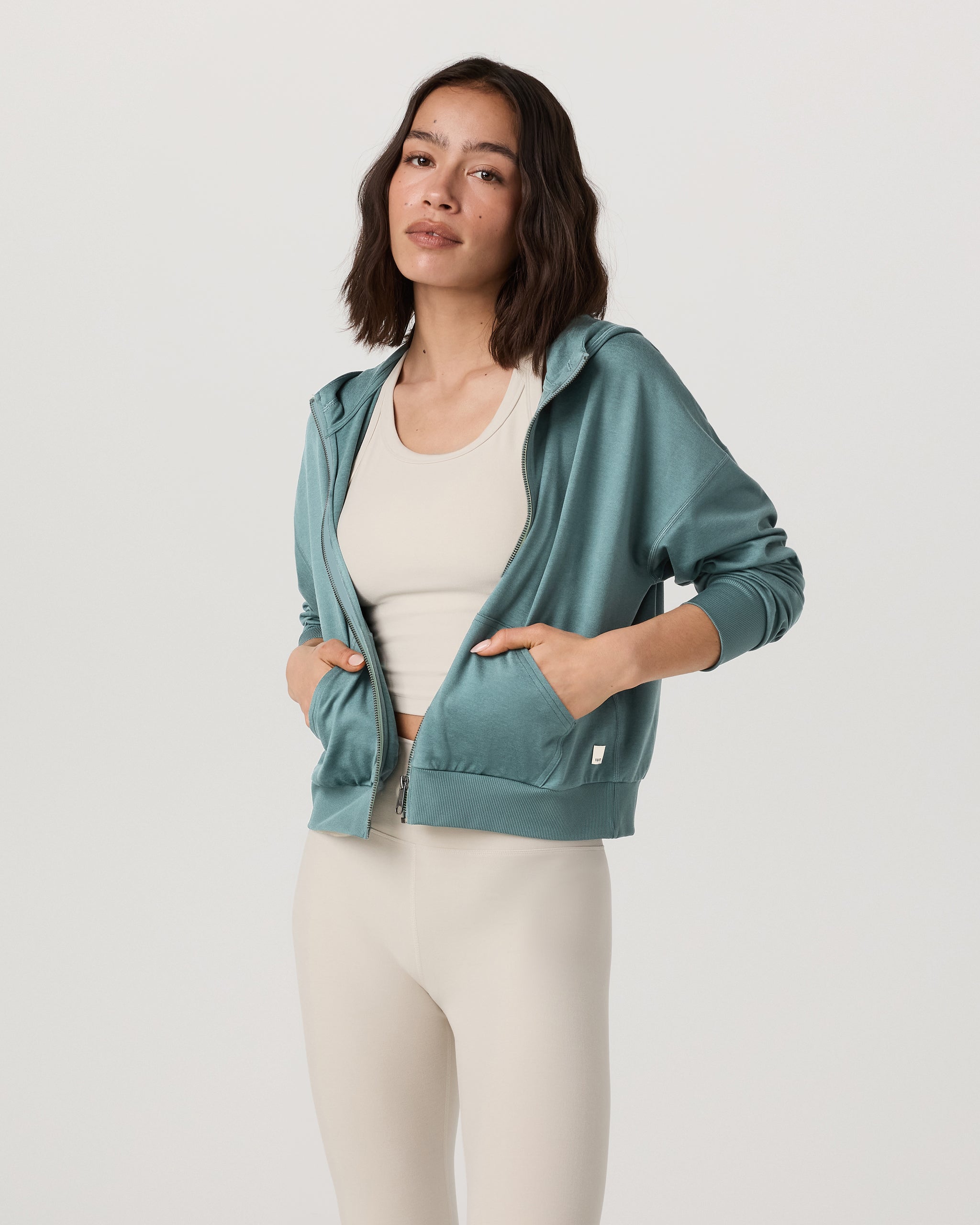 Halo Modern Full Zip Hoodie | Bluegrass Heather