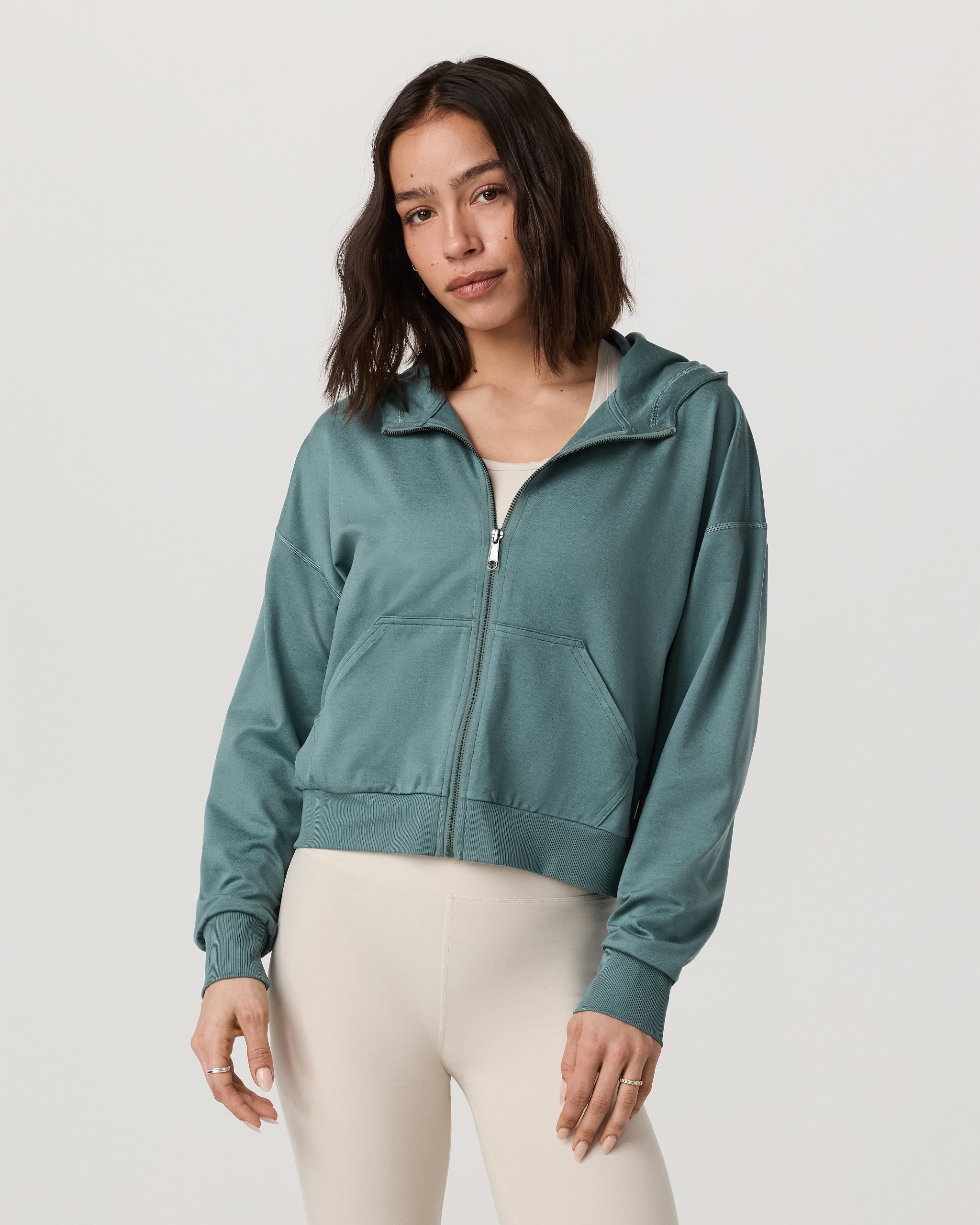 Halo Modern Full Zip Hoodie | Bluegrass Heather