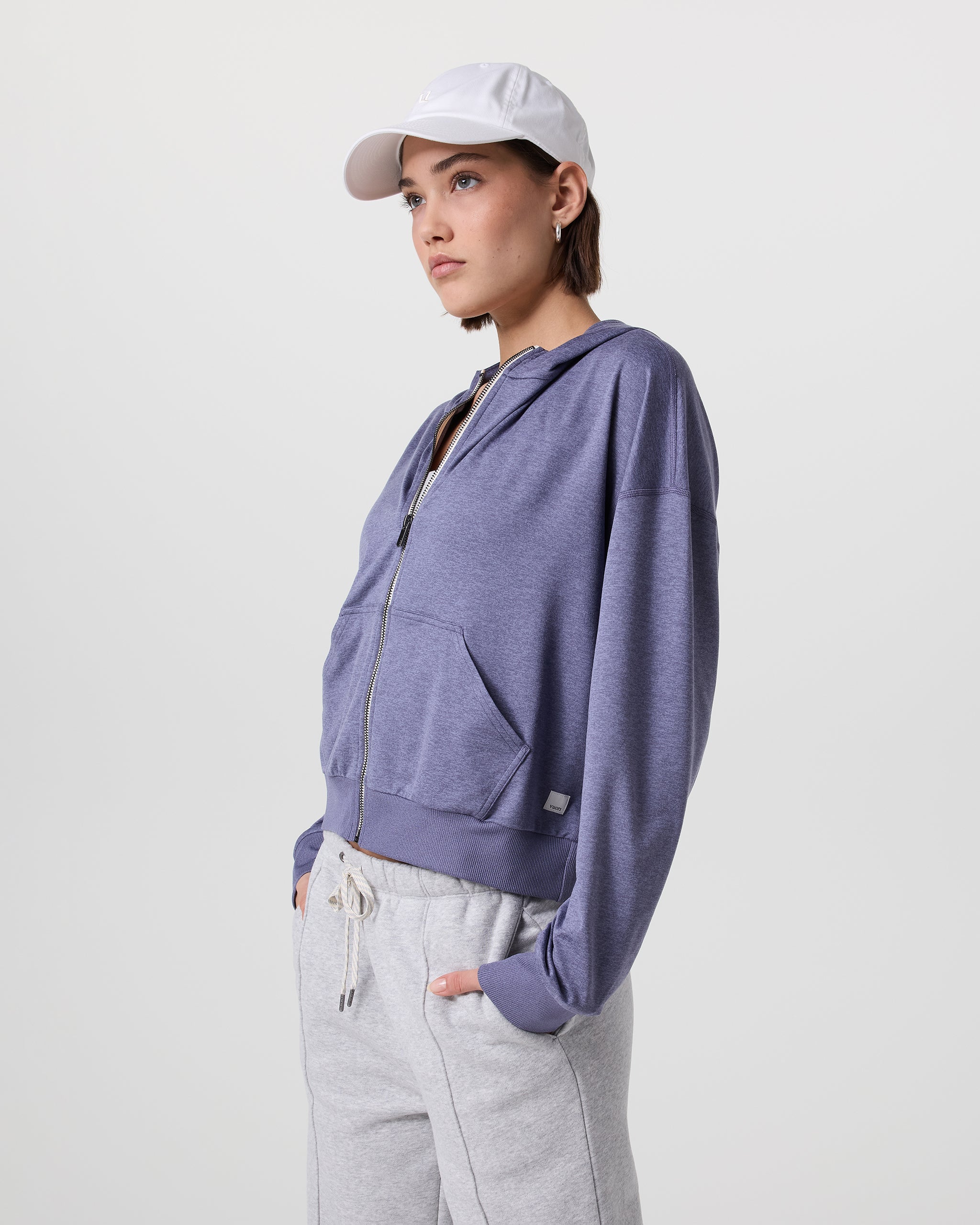 Halo Modern Full Zip Hoodie | Cosmic Heather