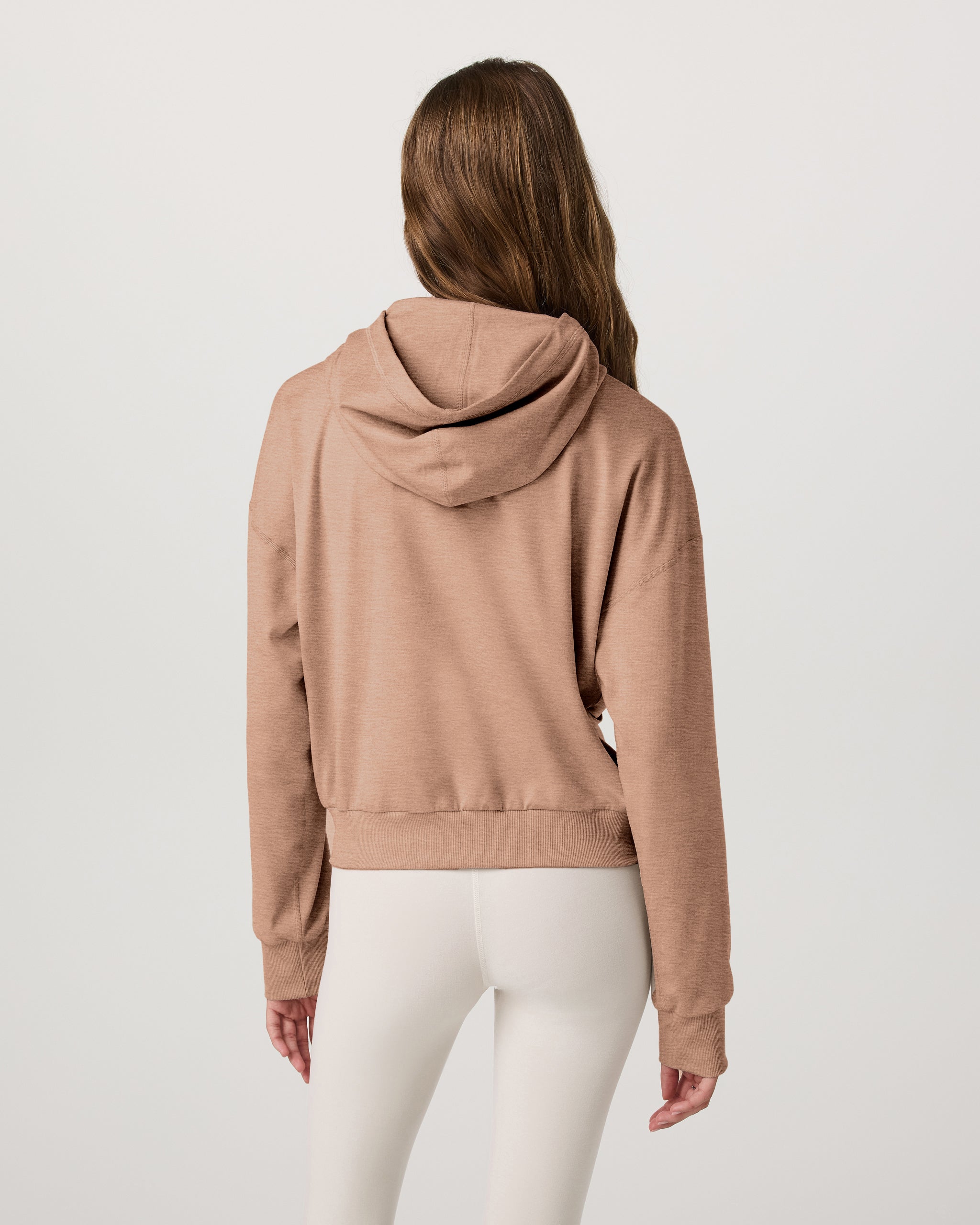 Halo Modern Full Zip Hoodie | Nutmeg Heather