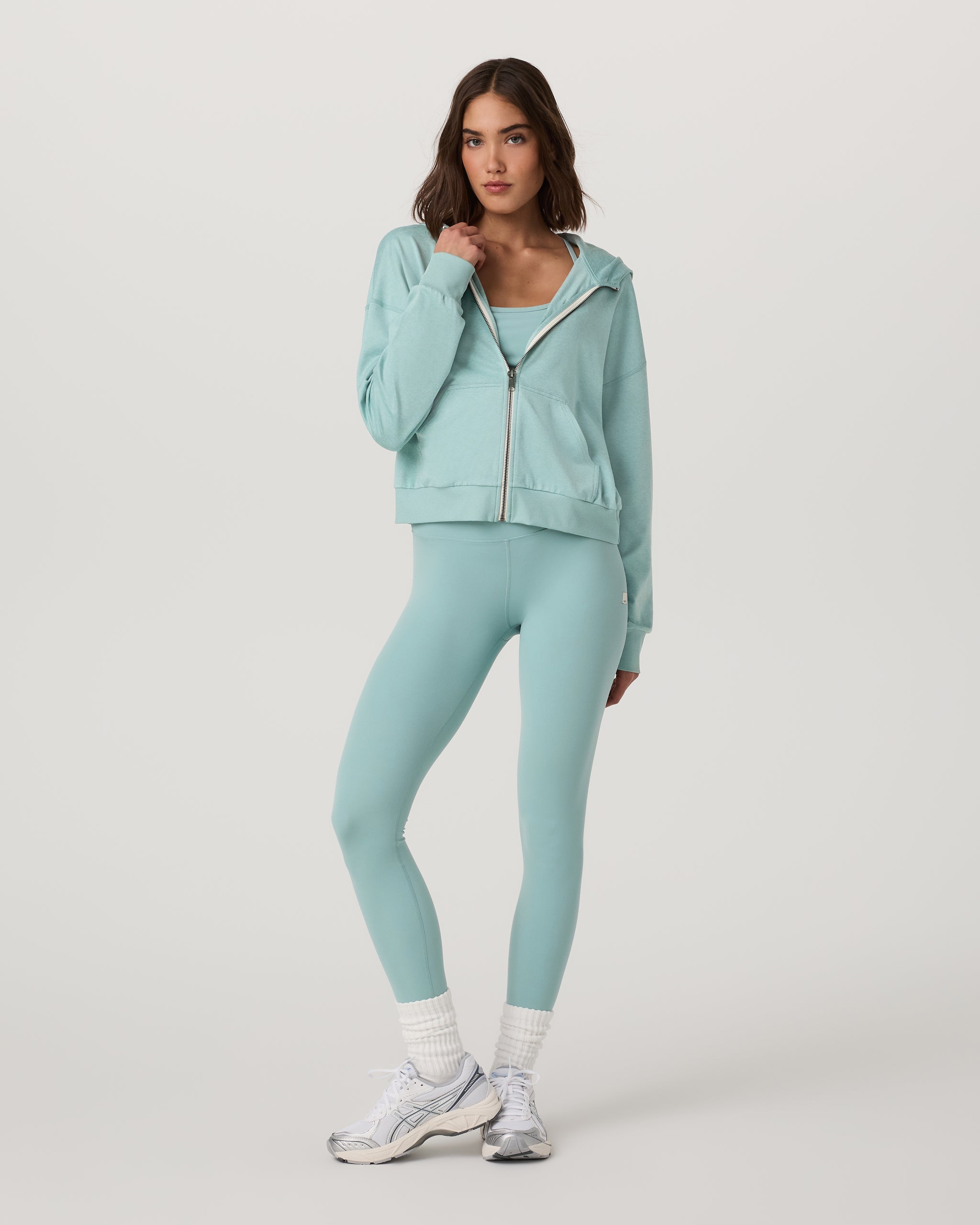 Halo Modern Full Zip Hoodie | Sea Spray Heather