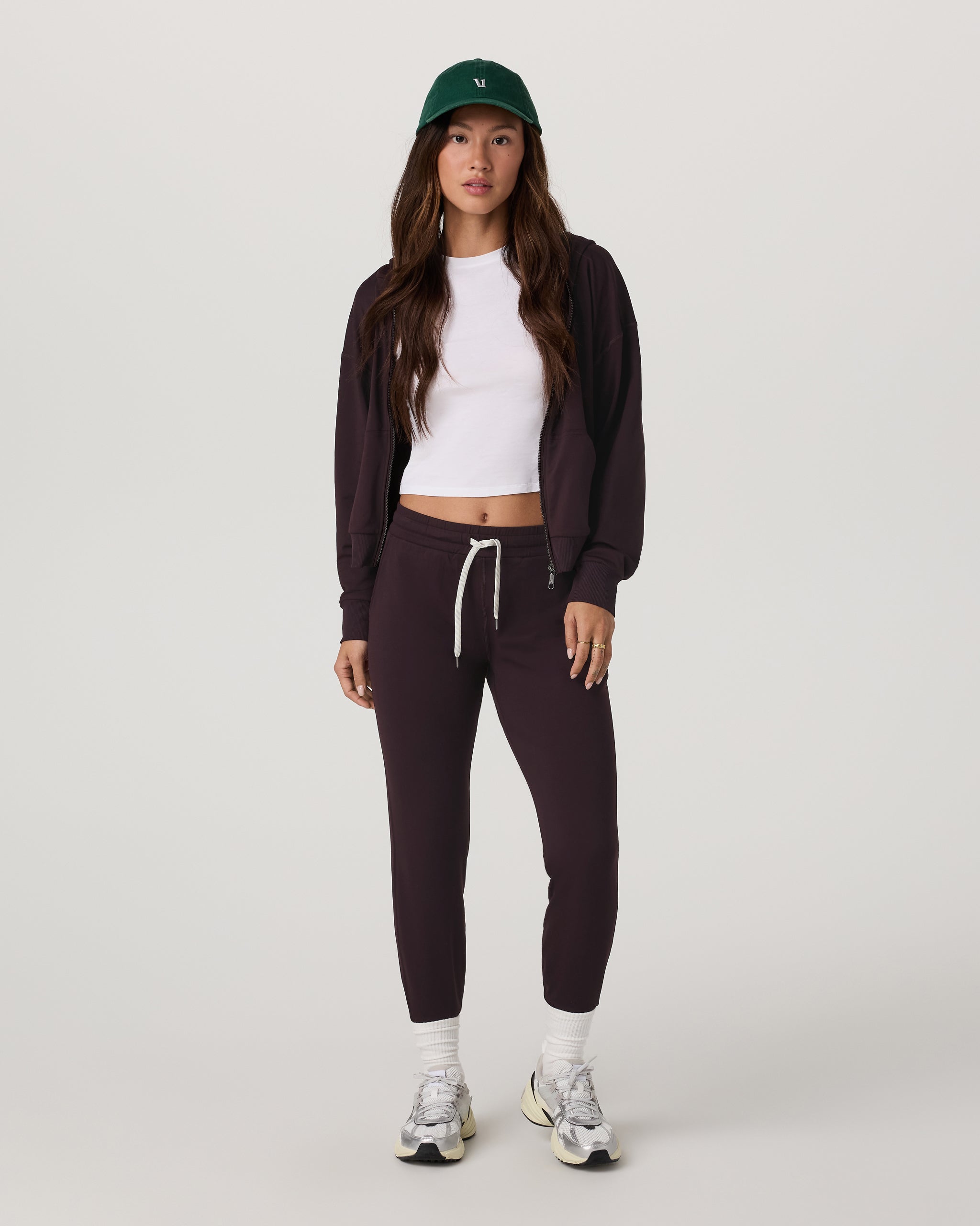 Halo Modern Full Zip Hoodie | Raisin