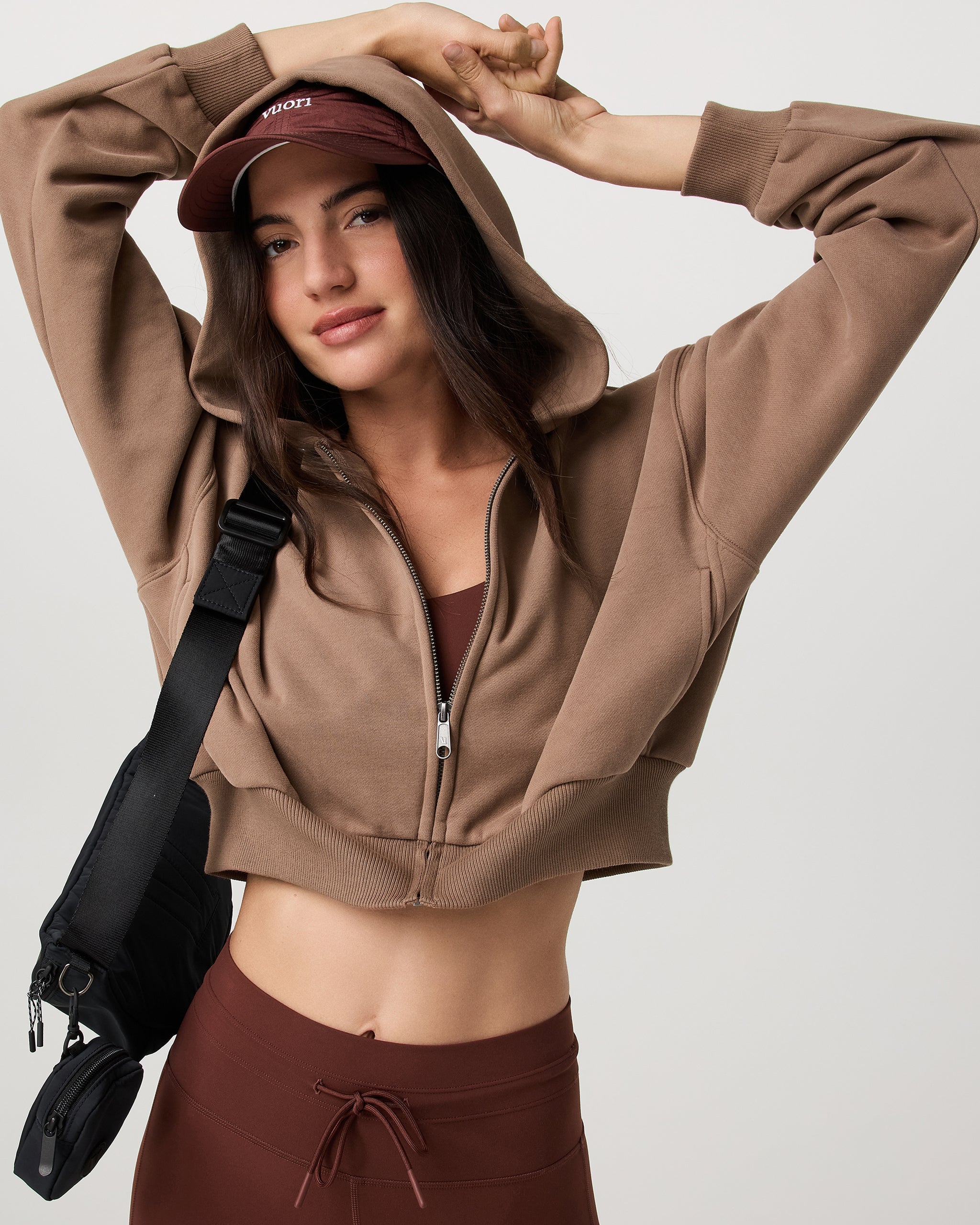 Restore Mini Full Zip Hoodie | Nutmeg