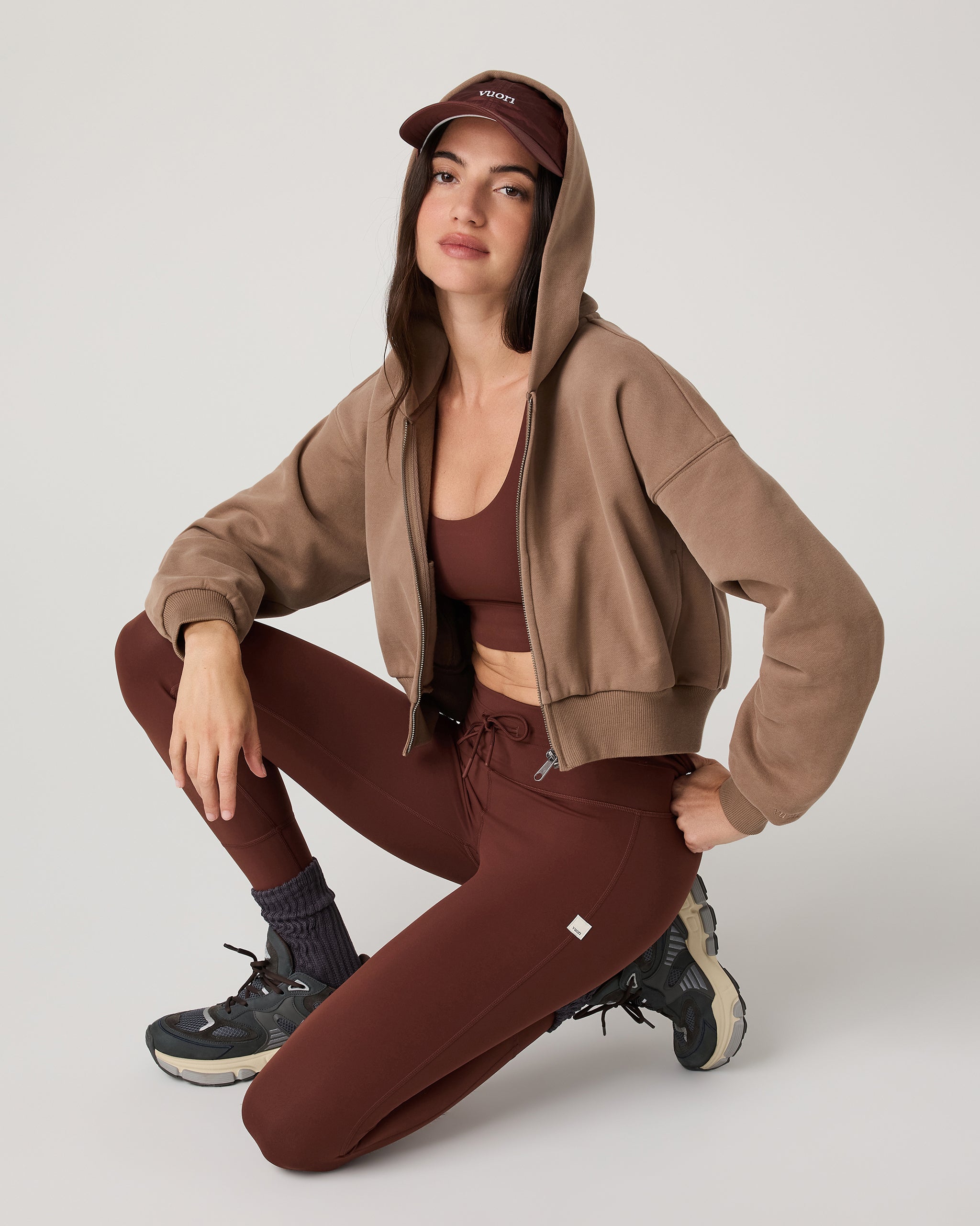 Restore Mini Full Zip Hoodie | Nutmeg