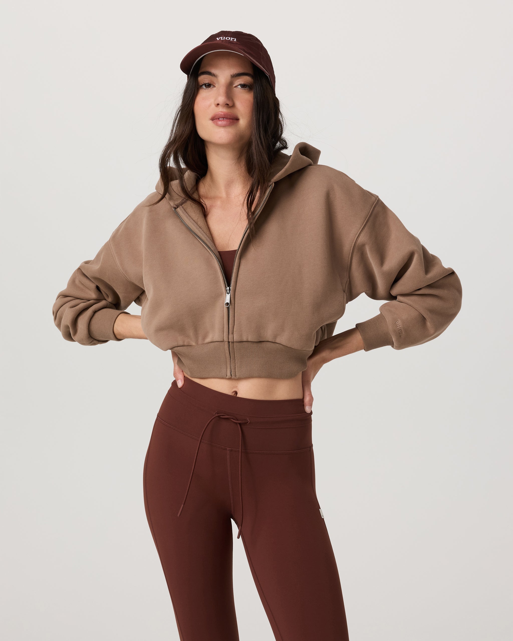 Restore Mini Full Zip Hoodie | Nutmeg
