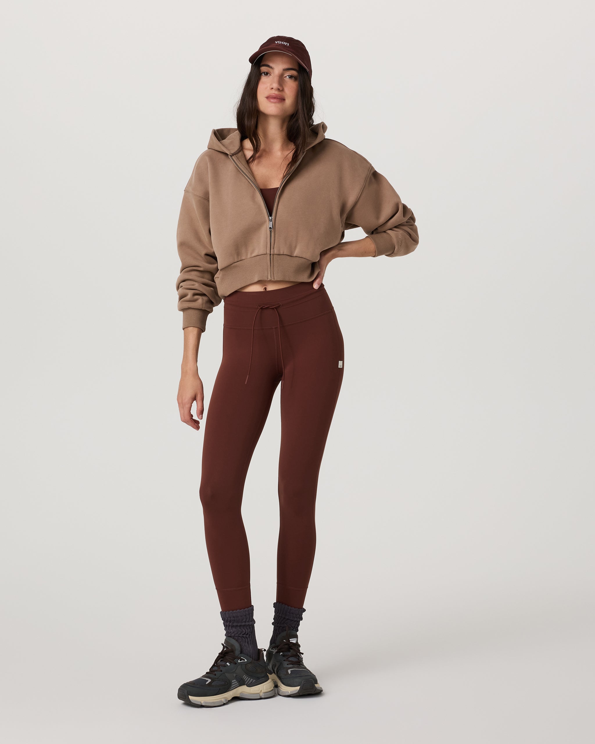 Restore Mini Full Zip Hoodie | Nutmeg